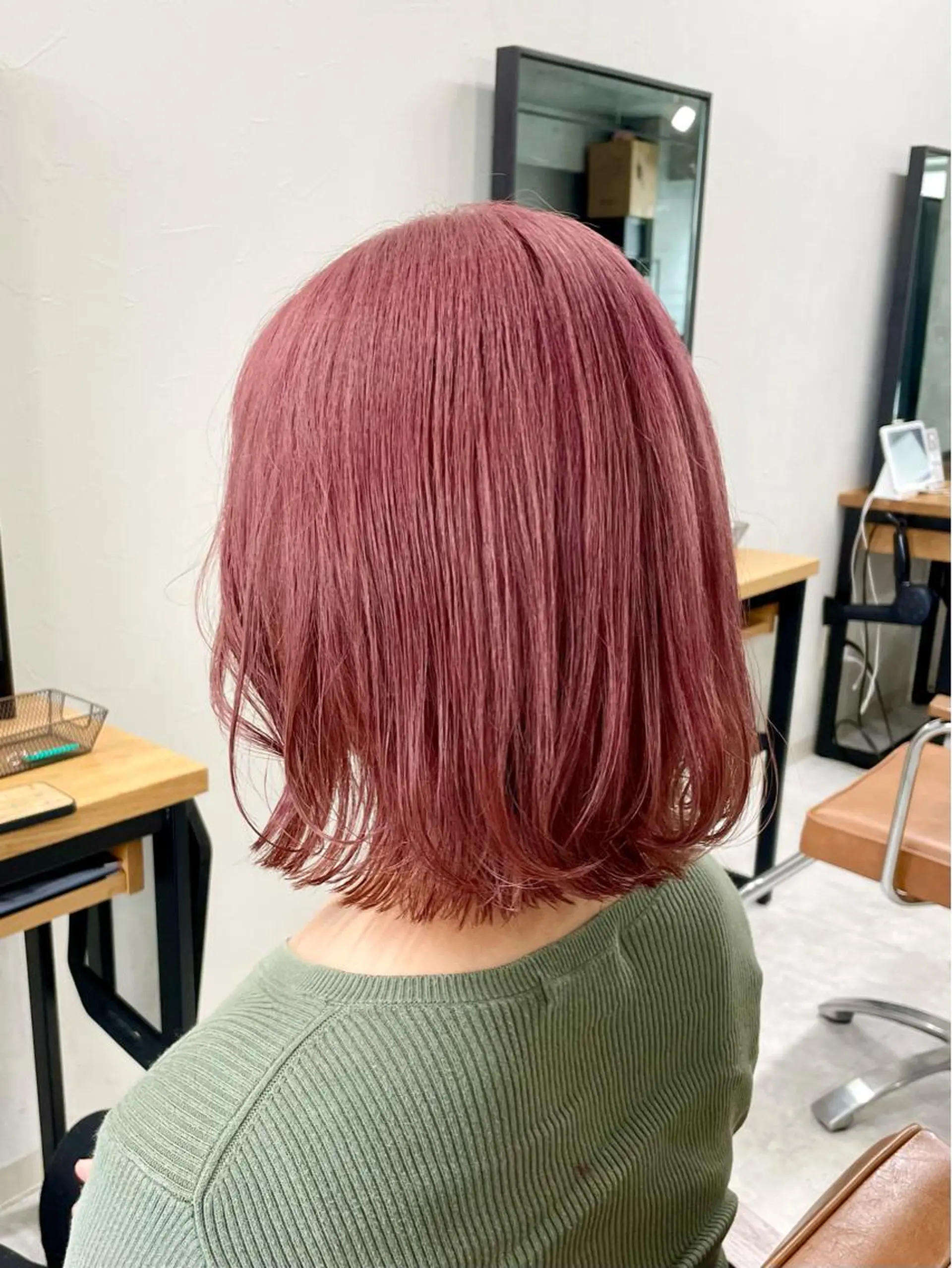 ミディアム カラー メンズモテパーマ💙 fuwaのヘアスタイル