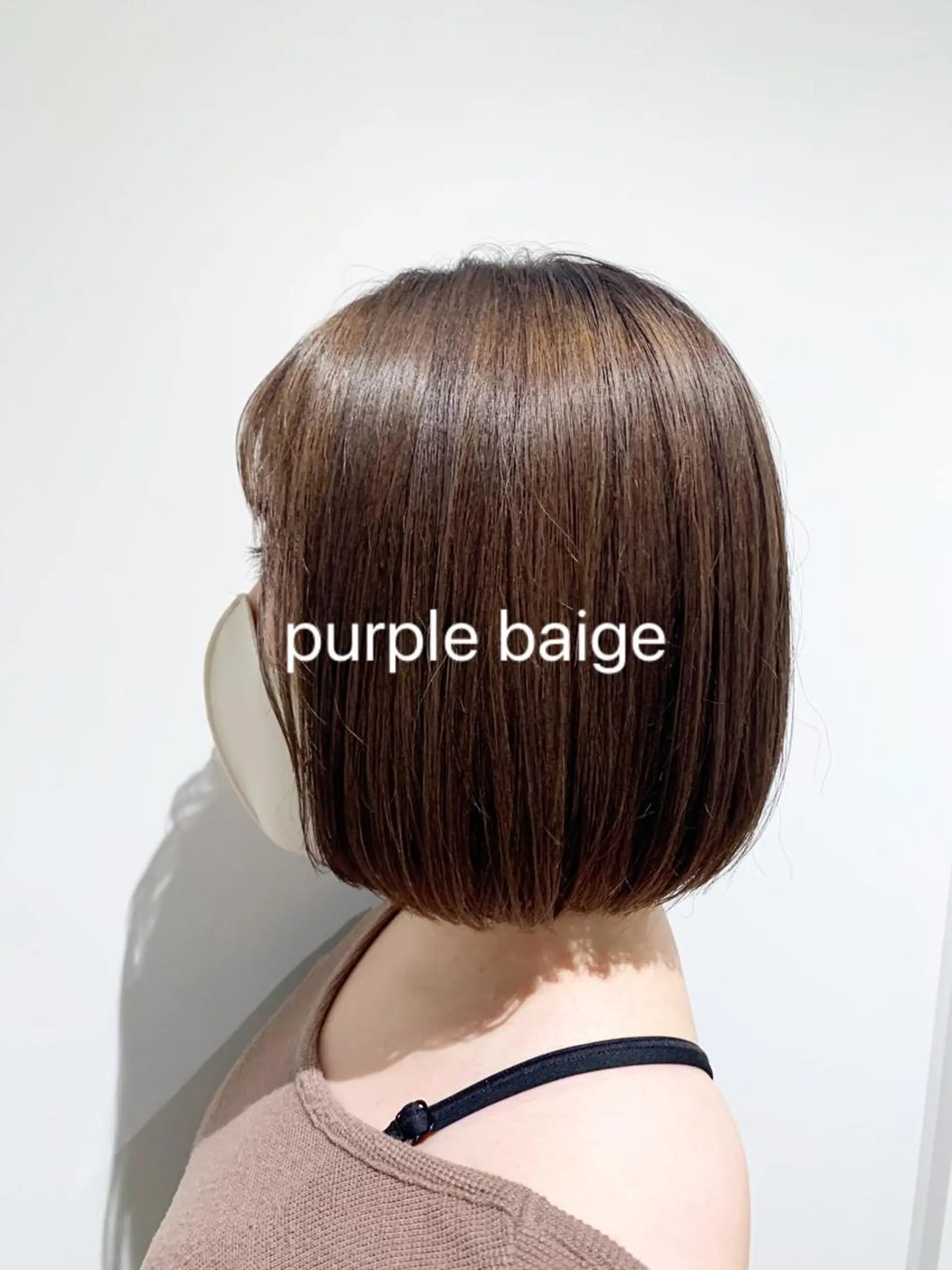 セミロング カラー カット トリートメント GO TODAY SHAiRE SALON 梅田店所属・柔らかくすみカラー ボブ/ショートのヘアスタイル
