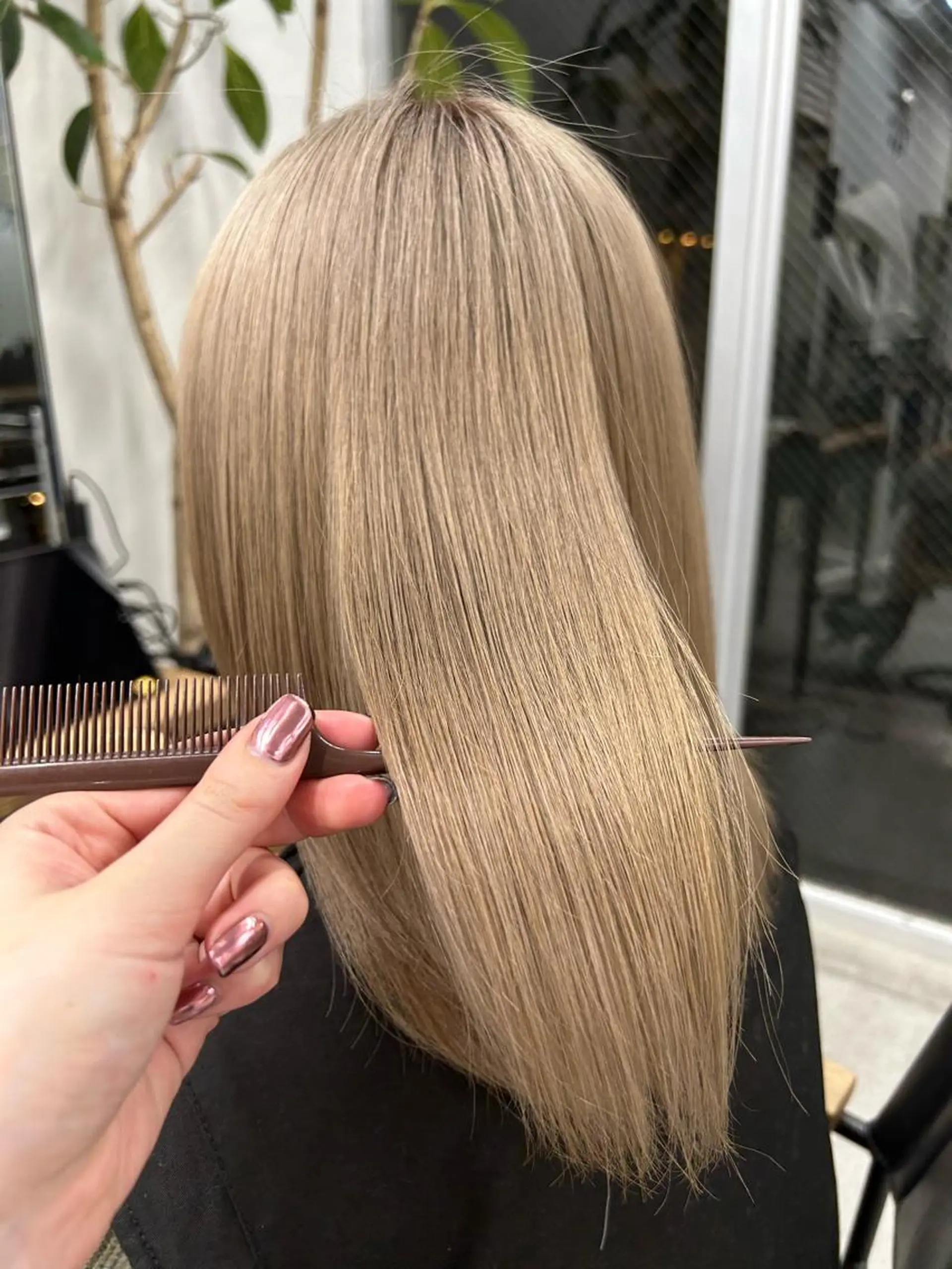 セミロング カラー ブリーチ トリートメント 韓国/ハイトーン/ ボブ🎀MIKU🎀のヘアスタイル