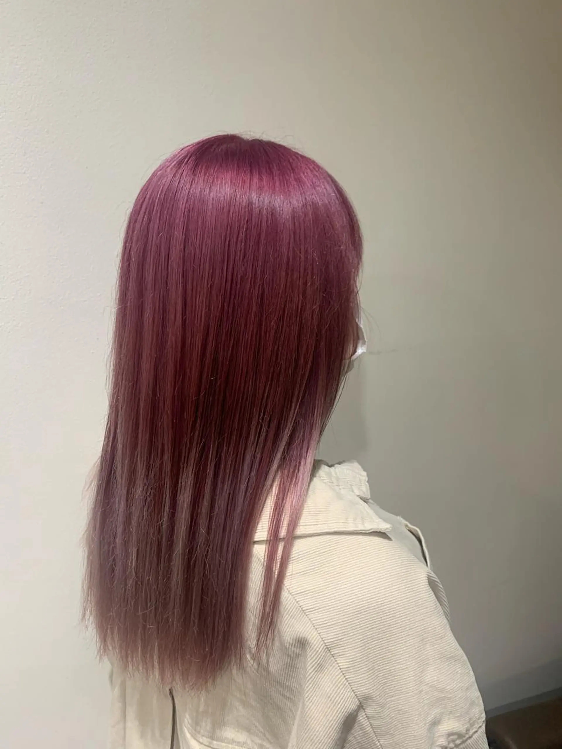 セミロング カラー グラデーションカラー ピンクカラー ヘアカラー トリートメント ヘアセット 金子 廉のヘアスタイル