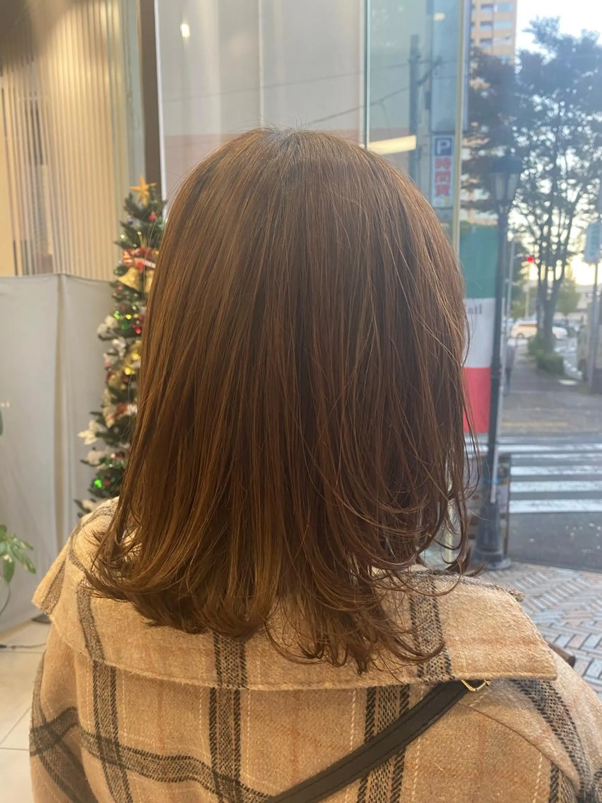 ミディアム カラー ヘアカラー 🩰 艶髪美髪 shiori🫧のヘアスタイル