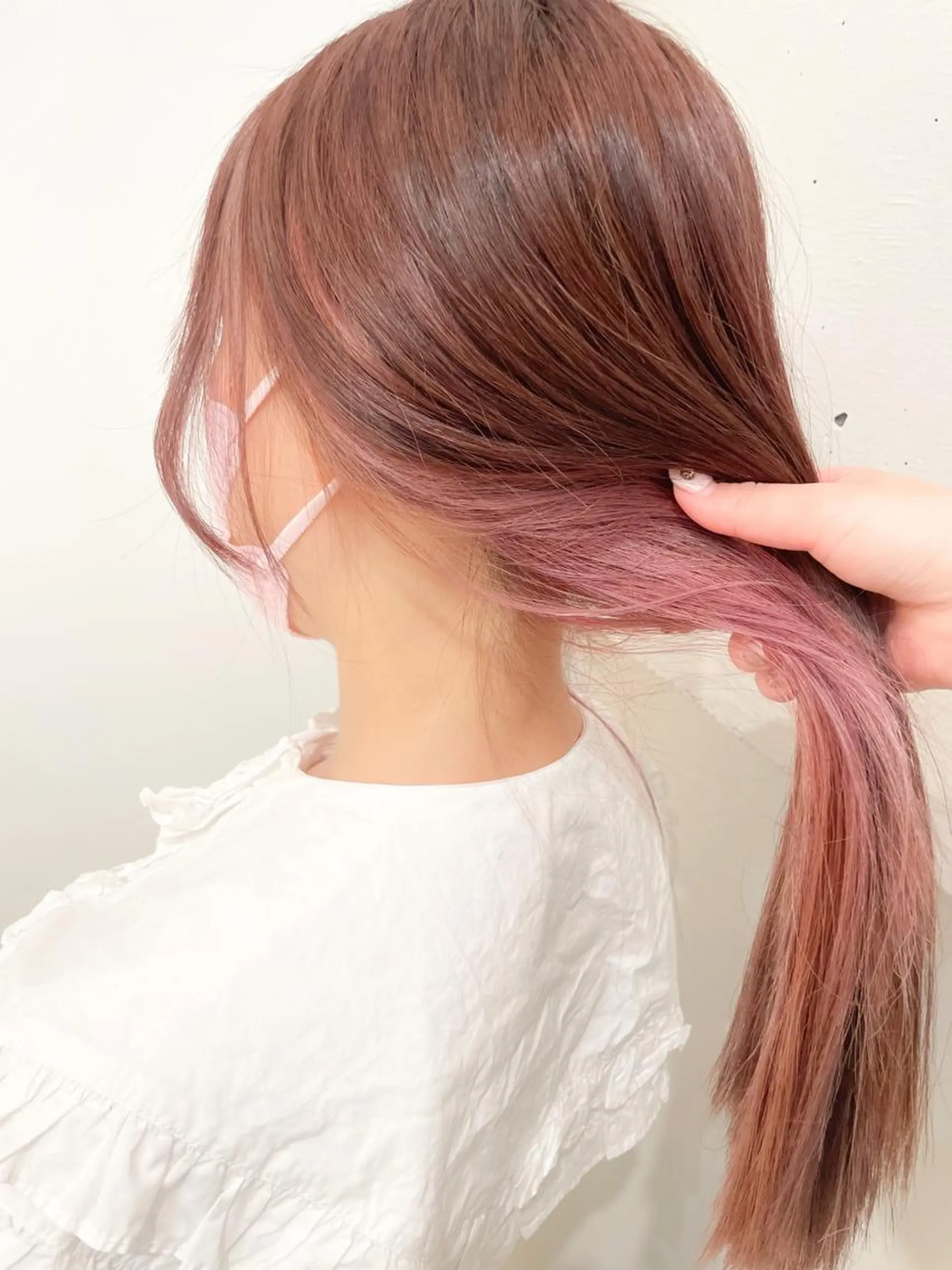 ロング カラー ブリーチ インナーカラー ピンクカラー ヘアカラー ✨カラー支持No.1 🧸ワキ カナコ🧸のヘアスタイル