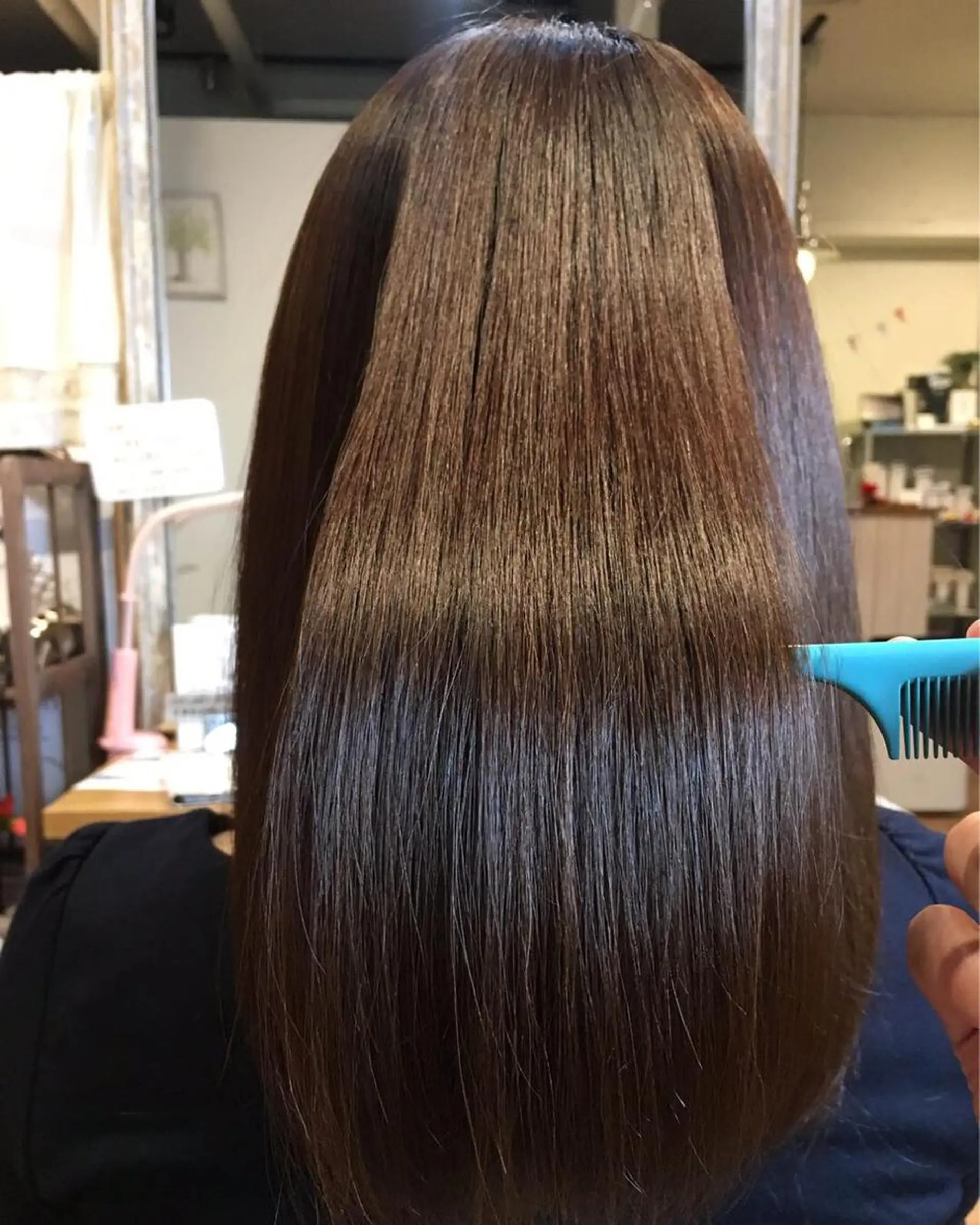 ミディアム カラー トリートメント 青野 文香のヘアスタイル