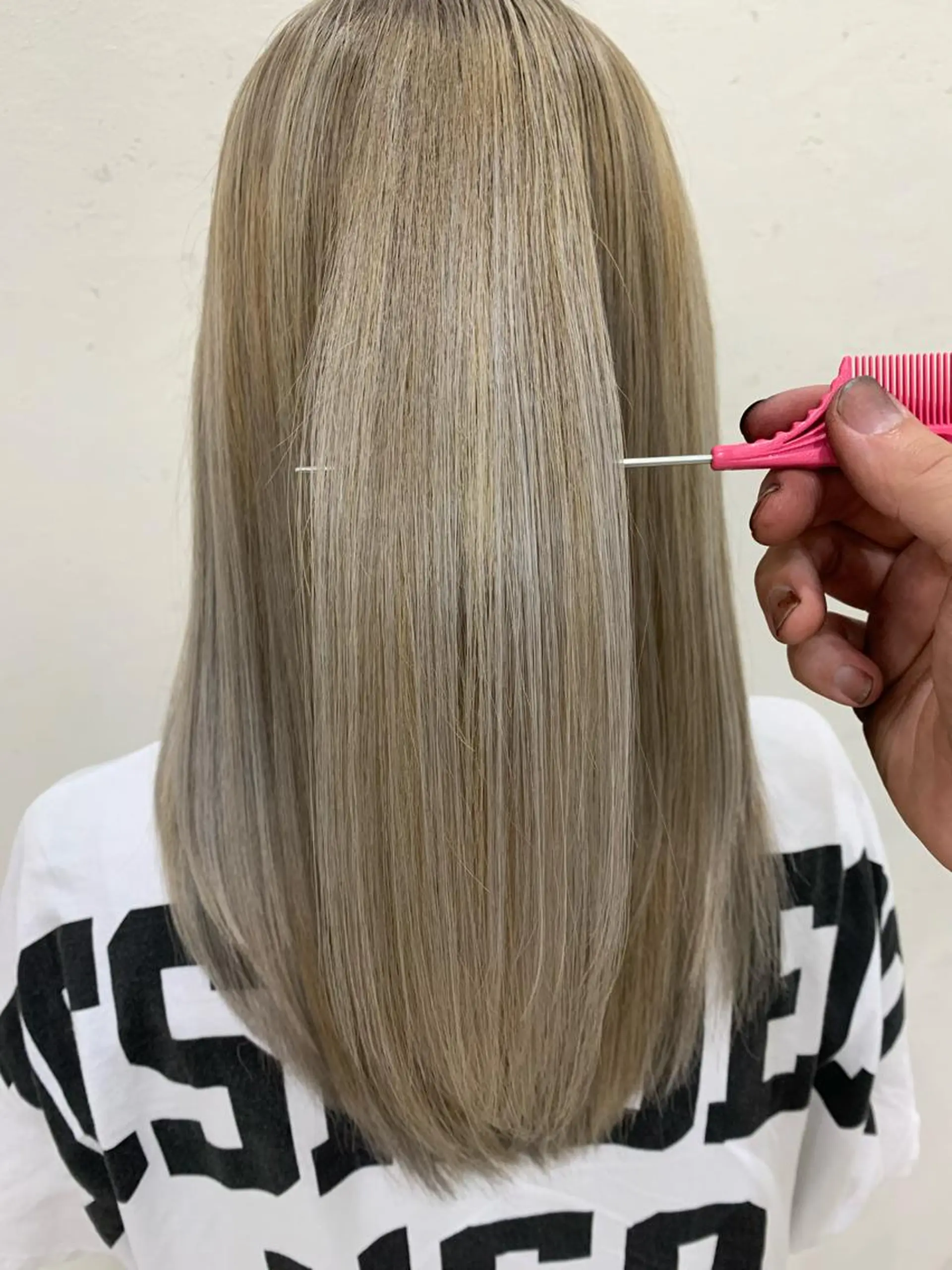 セミロング カラー アディクシーカラー 透明感カラー カット ヘアカラー トリートメント オーガニック/白髪 ぼかし/斎藤相慶のヘアスタイル