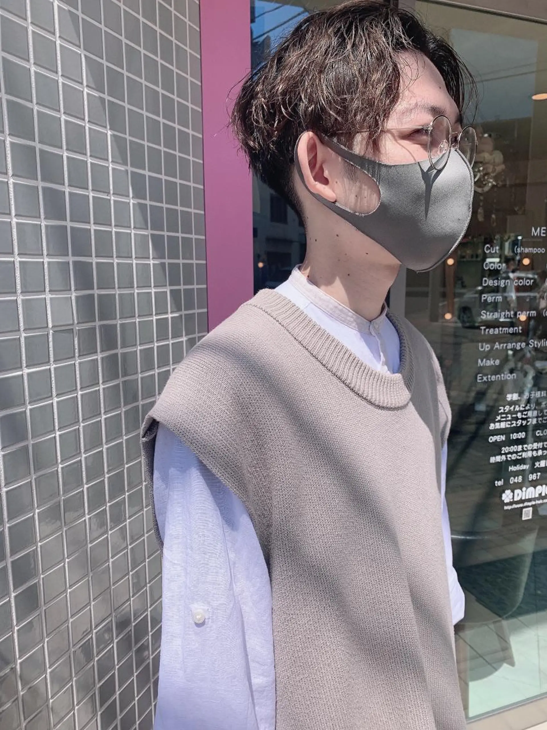 ショート カラー パーマ カット トリートメント ヘッドスパ ヘアセット DiMPlE  ディンプル所属・🌸スタイリスト 山浦美恵のヘアスタイル