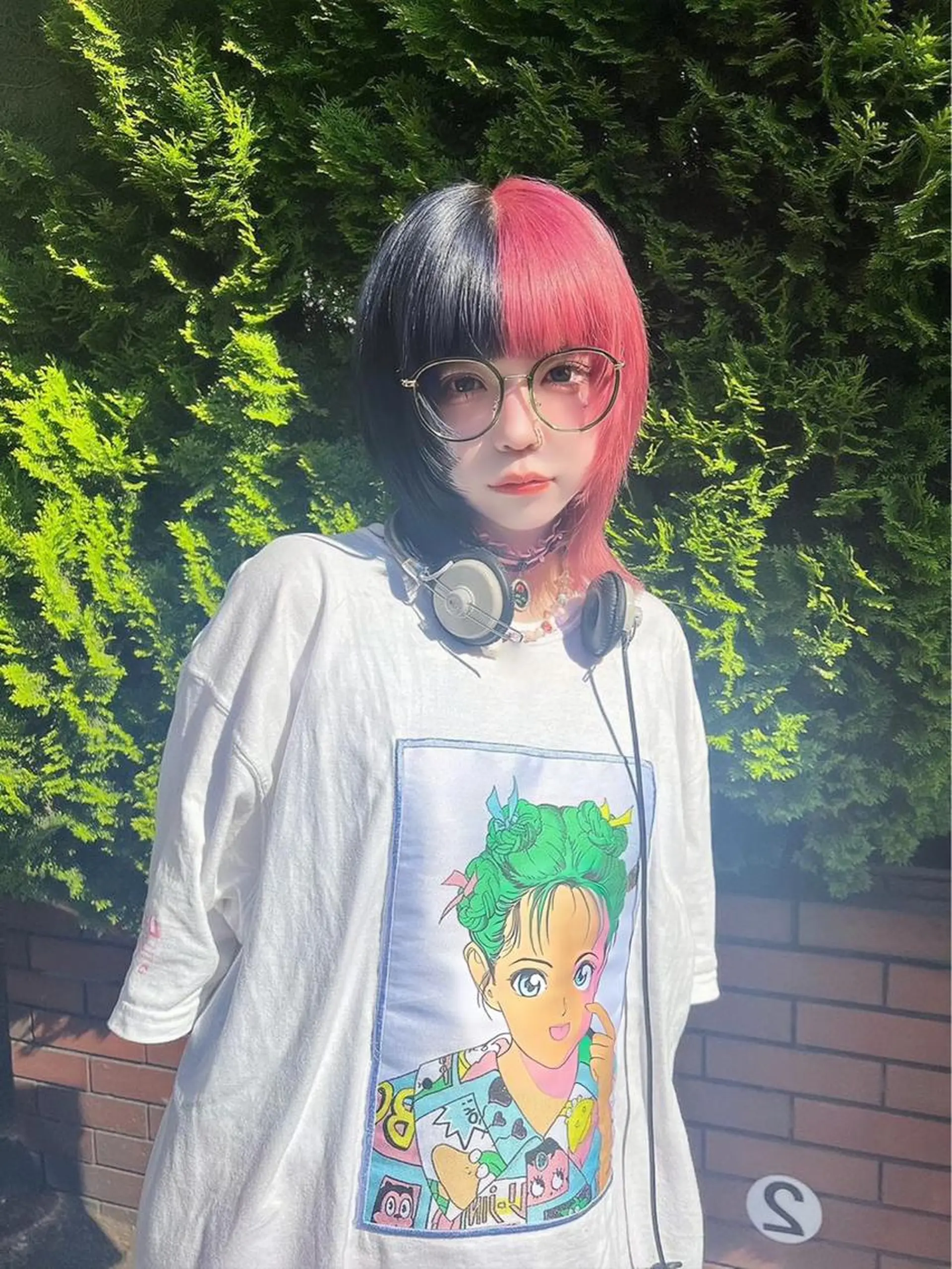 ミディアム カラー ブリーチ ツートーンカラー je suis heureuse所属・ハイライトカラー 🌀ゆい❣️のヘアスタイル