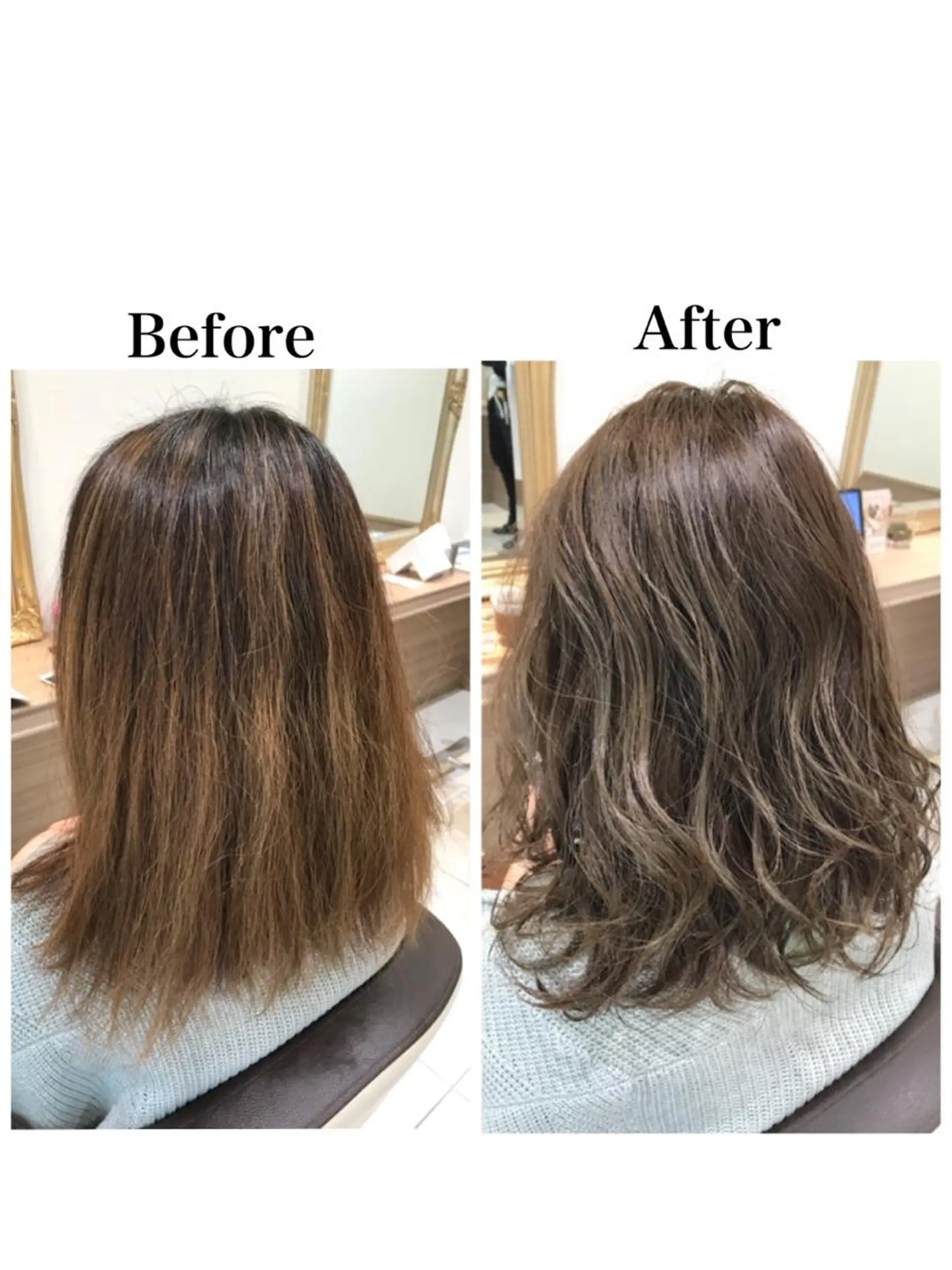 ミディアム アッシュ ハイライト ヘアカラー 新宿 木下拓哉のヘアスタイル