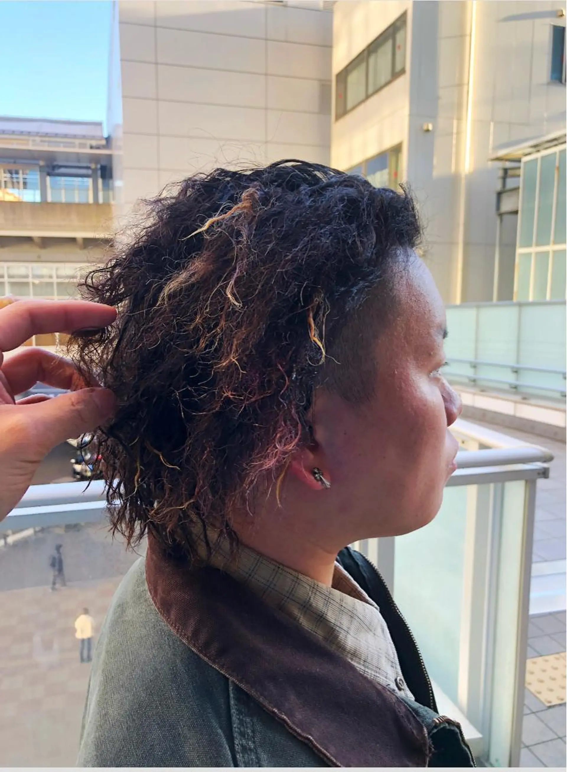 ミディアム パーマ ヘアアレンジ メンズ 美容室sand 横浜のヘアスタイル