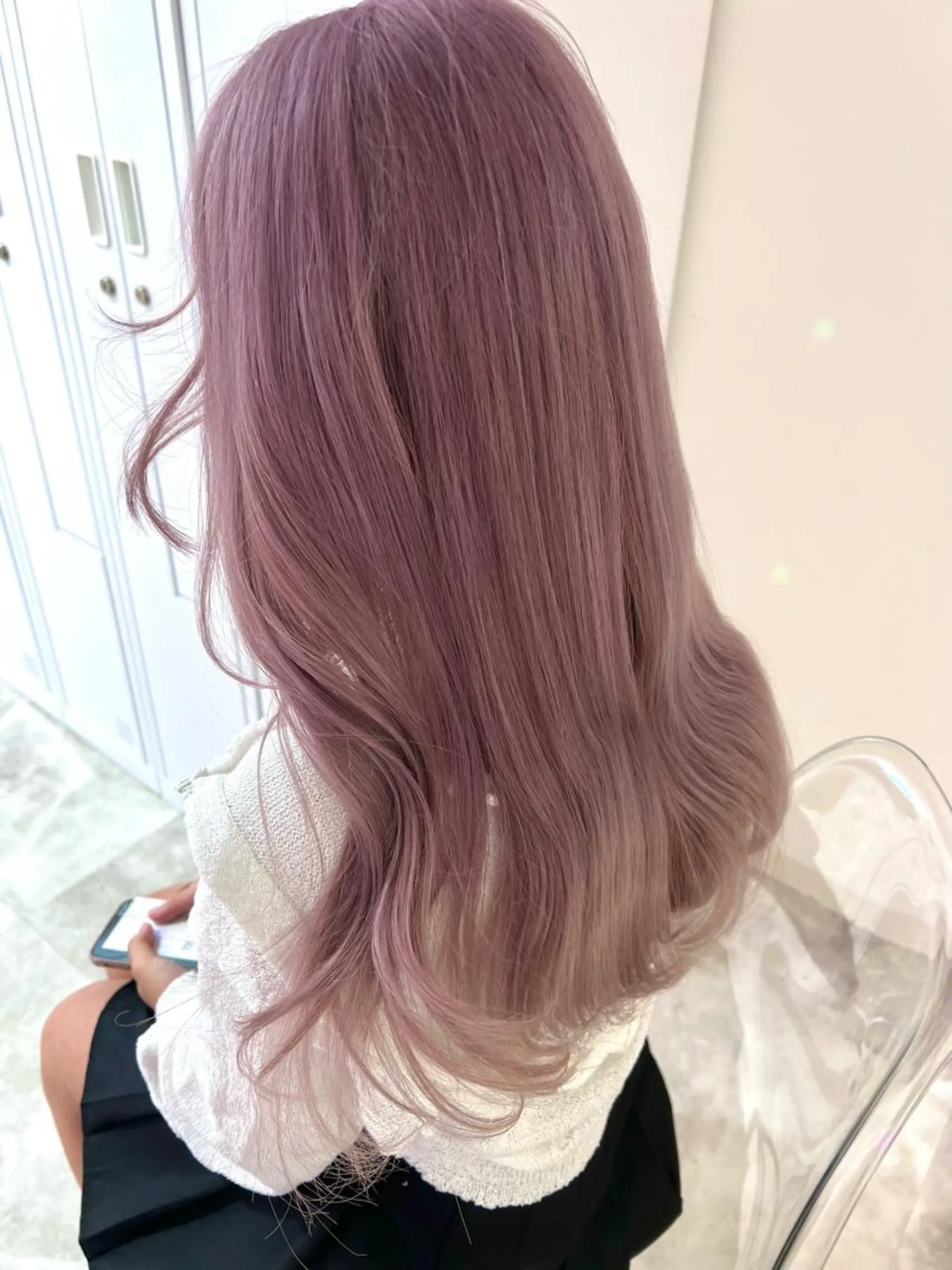 ロング ヘアカラー トリートメント ハイトーン♡ブリーチ ♡エクステ♡nanaのヘアスタイル