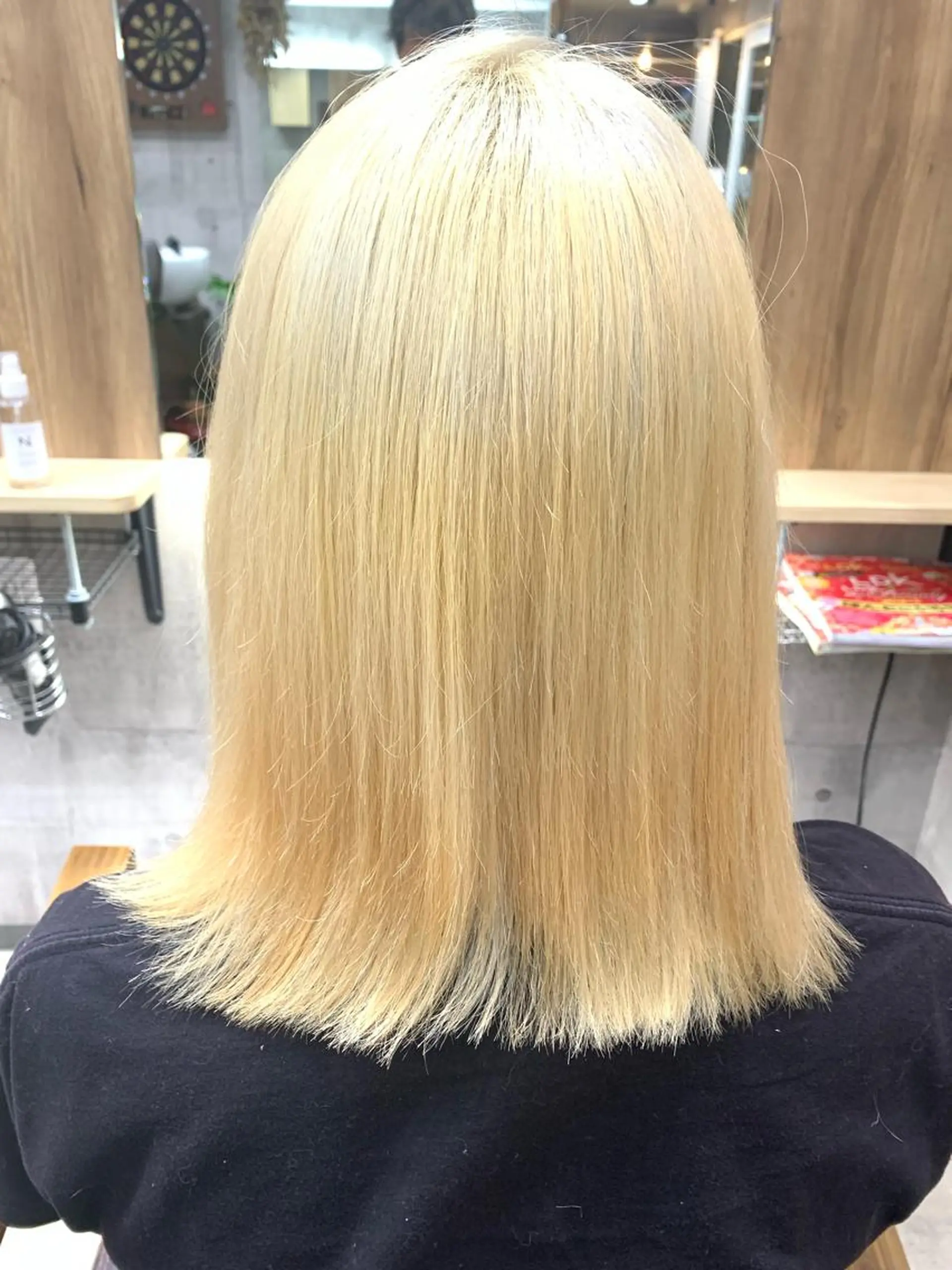 ミディアム カラー バレイヤージュ ブリーチ ブロンド ケアブリーチ ダブルカラー ヘアカラー トリートメント memento 斎藤大覚のヘアスタイル