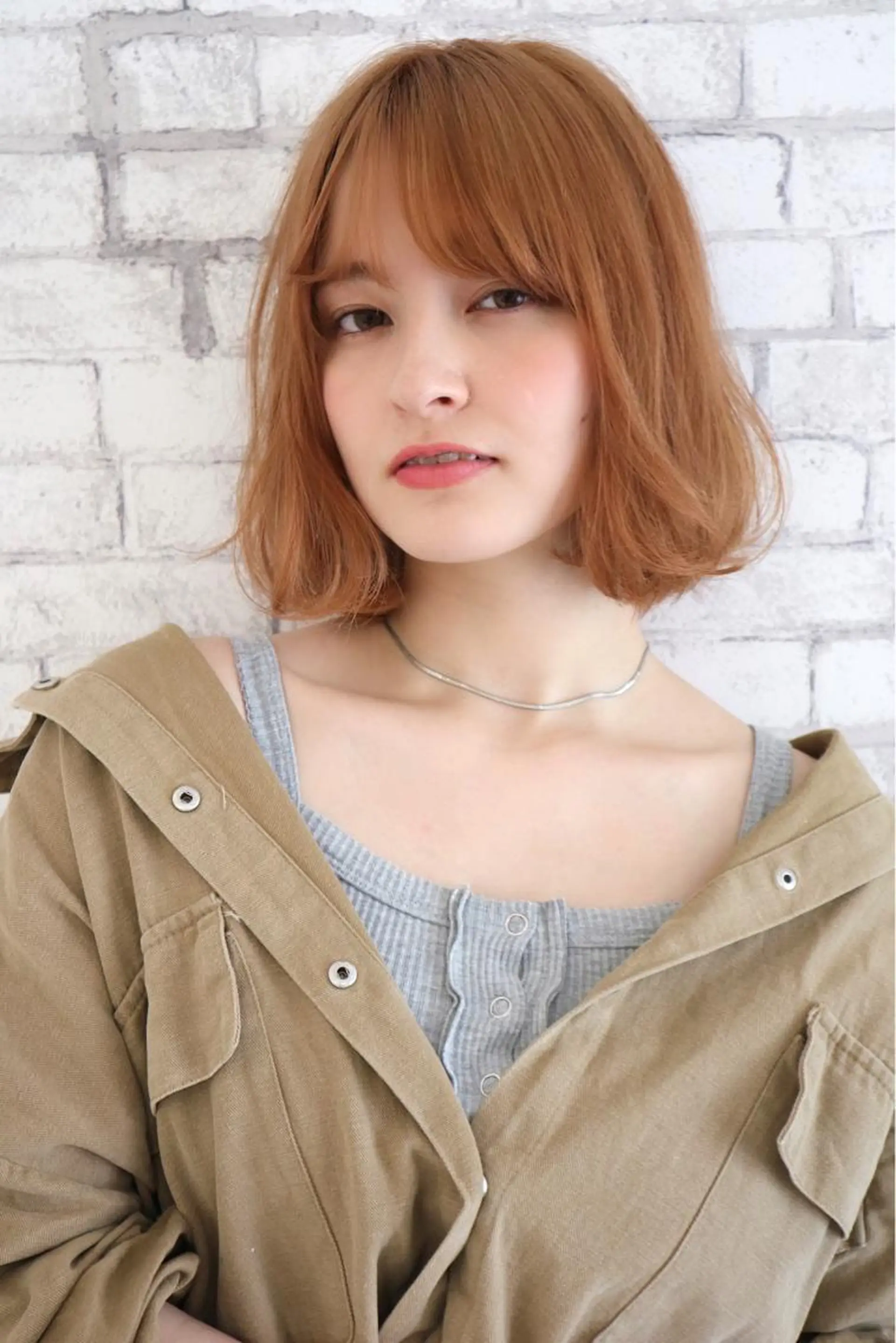 ショート パーマ ショートボブ ボブ ショートヘア ダメージレスカラー /透明感カラー 上長のヘアスタイル