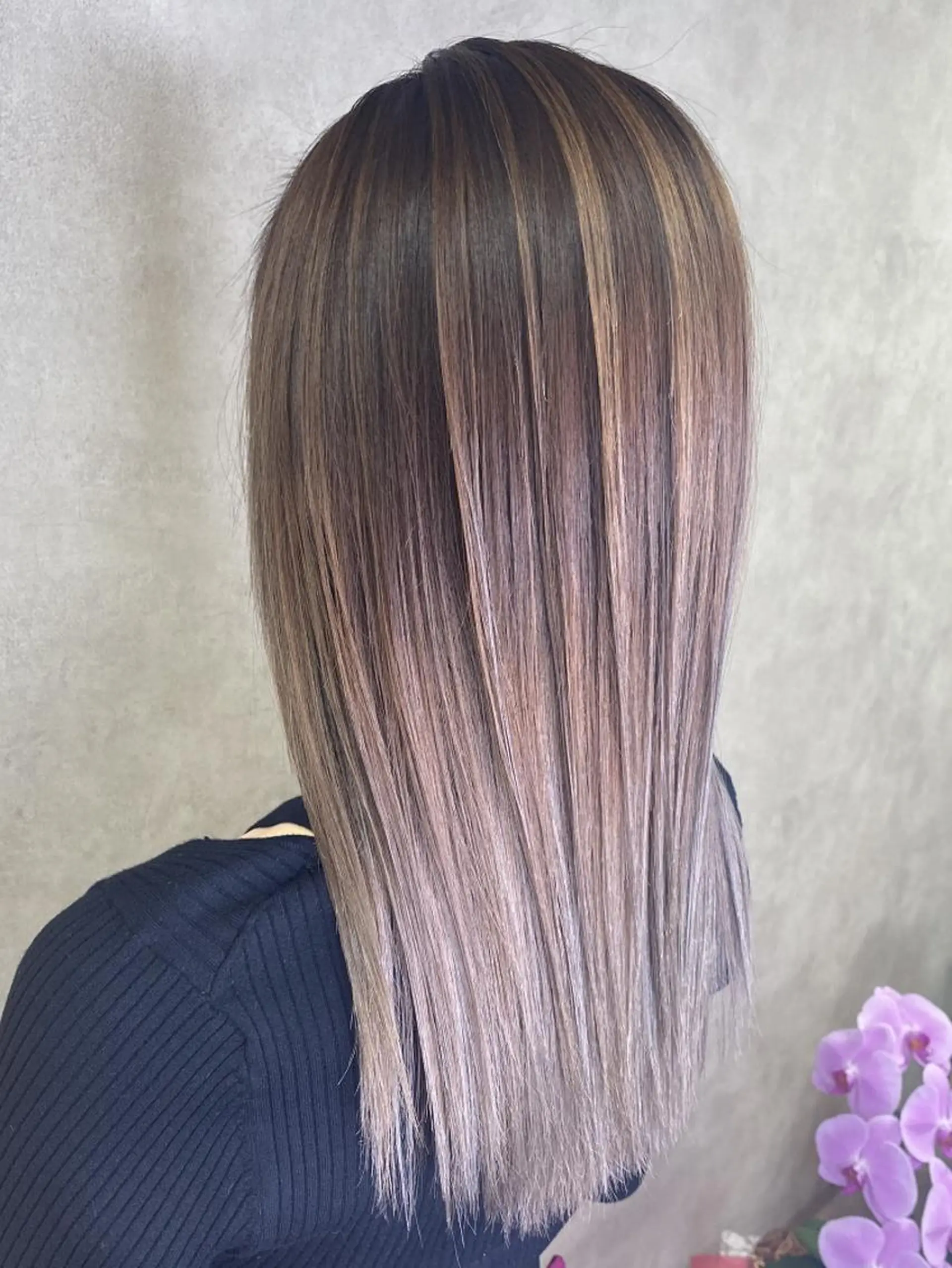 ミディアム カラー ヘアカラー トリートメント RIENS♡xrea 山本優舞のヘアスタイル