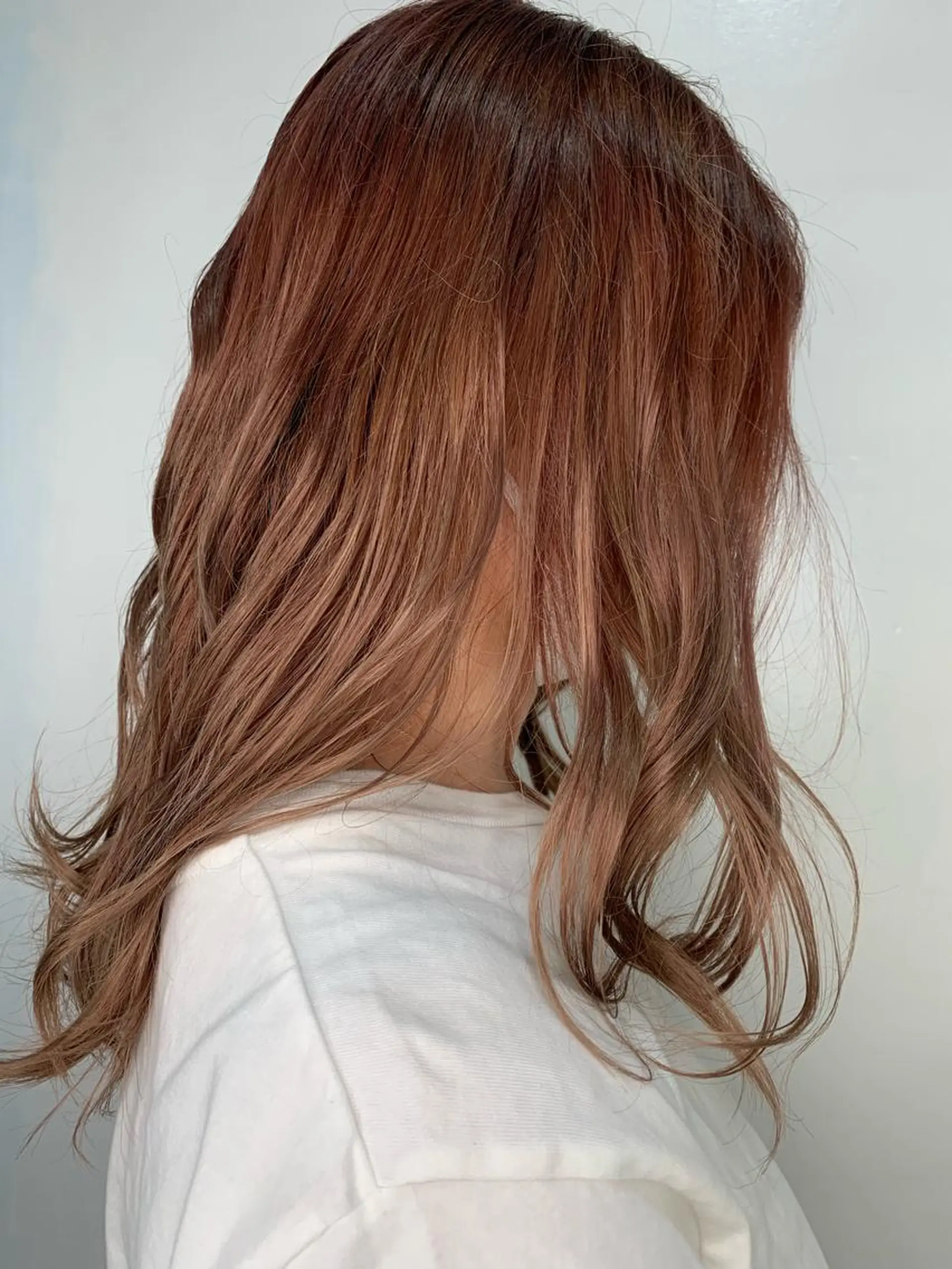 ロング カラー ベージュカラー ピンクカラー ピンクベージュ 田畑 優希のヘアスタイル