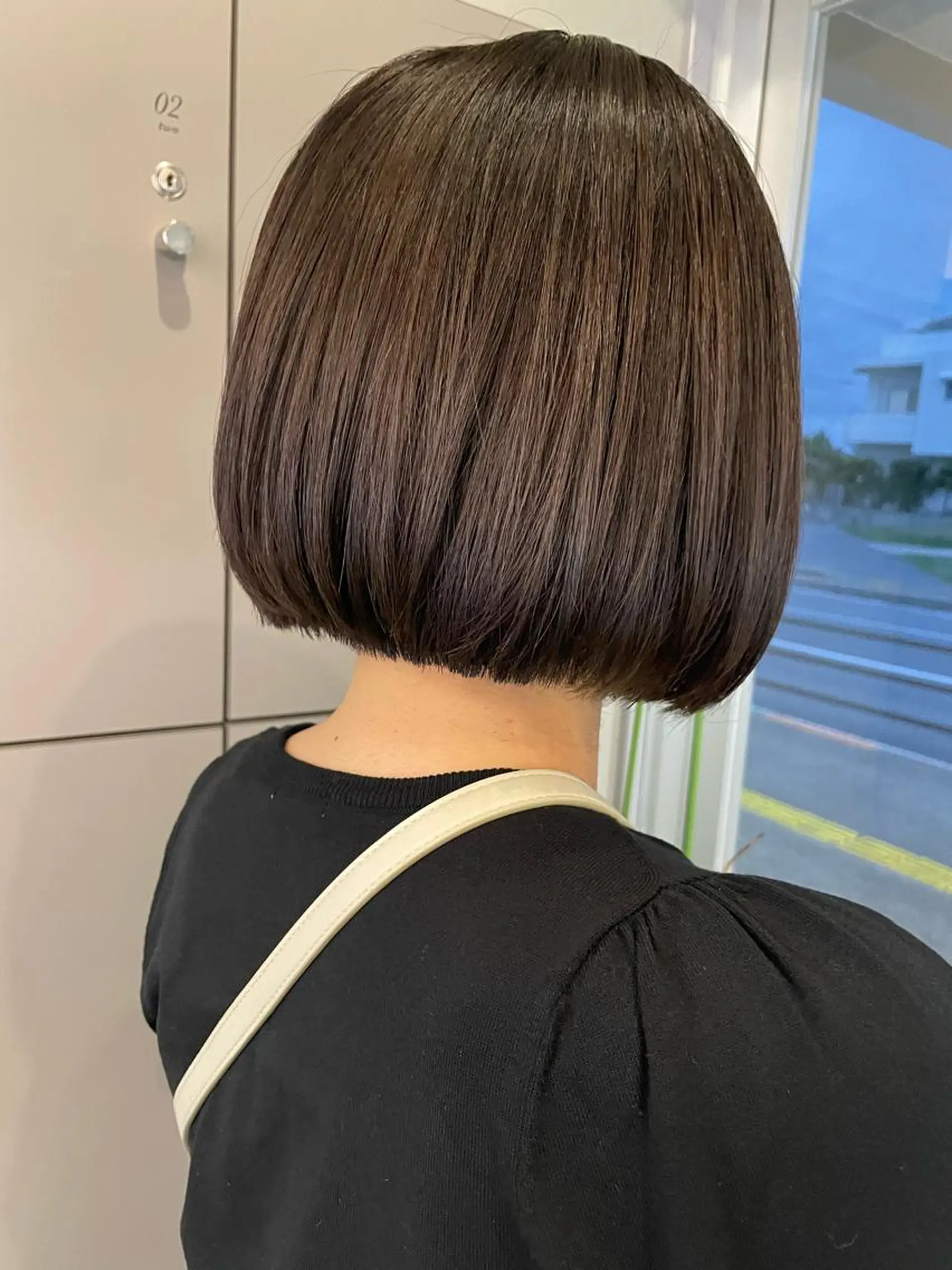 ショート 切りっぱなしボブ ショートボブ 丸みショート ミストバング ボブ カット トリートメント C’LD hair  produce /シールドヘア所属・モテ髪/ボブ/ショー ト/アダチフウトのヘアスタイル
