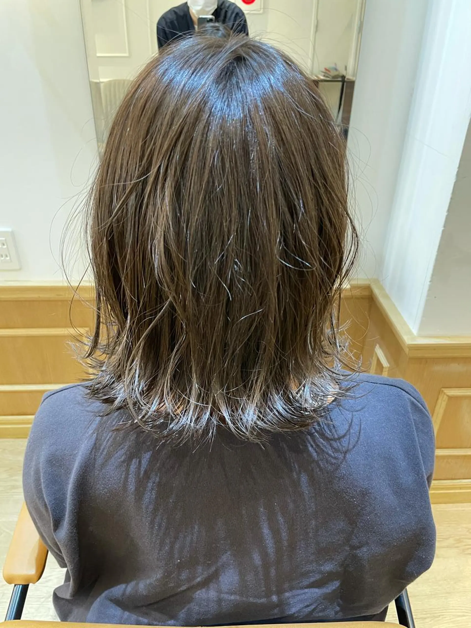 ミディアム 3Dハイライト ハイライト カット ヘアカラー トリートメント ✨シルクストレート✨ 美髪髪質改善Yukiのヘアスタイル