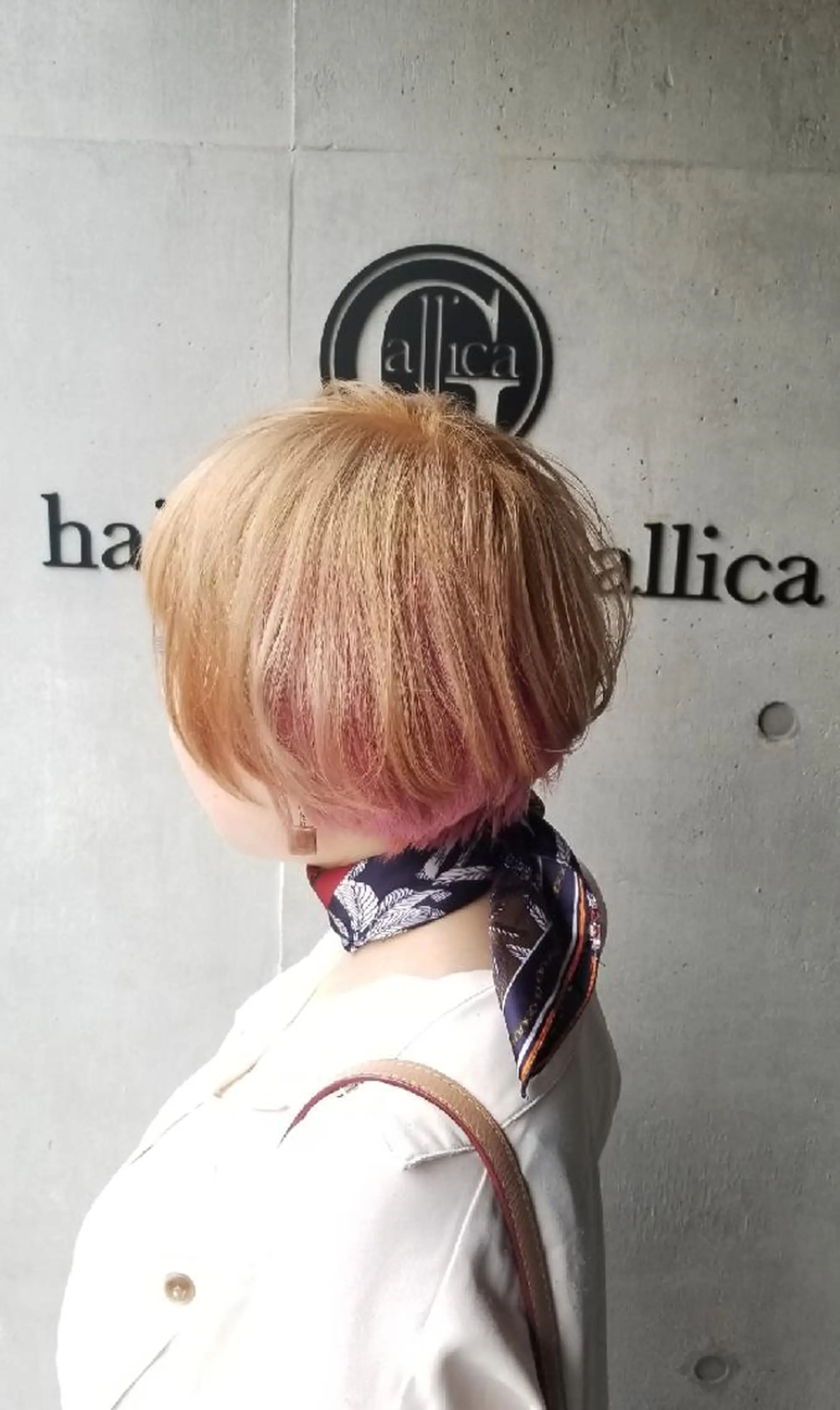 ミディアム カット 🔴赤み消し/ 艶カラー落合　優🔴のヘアスタイル
