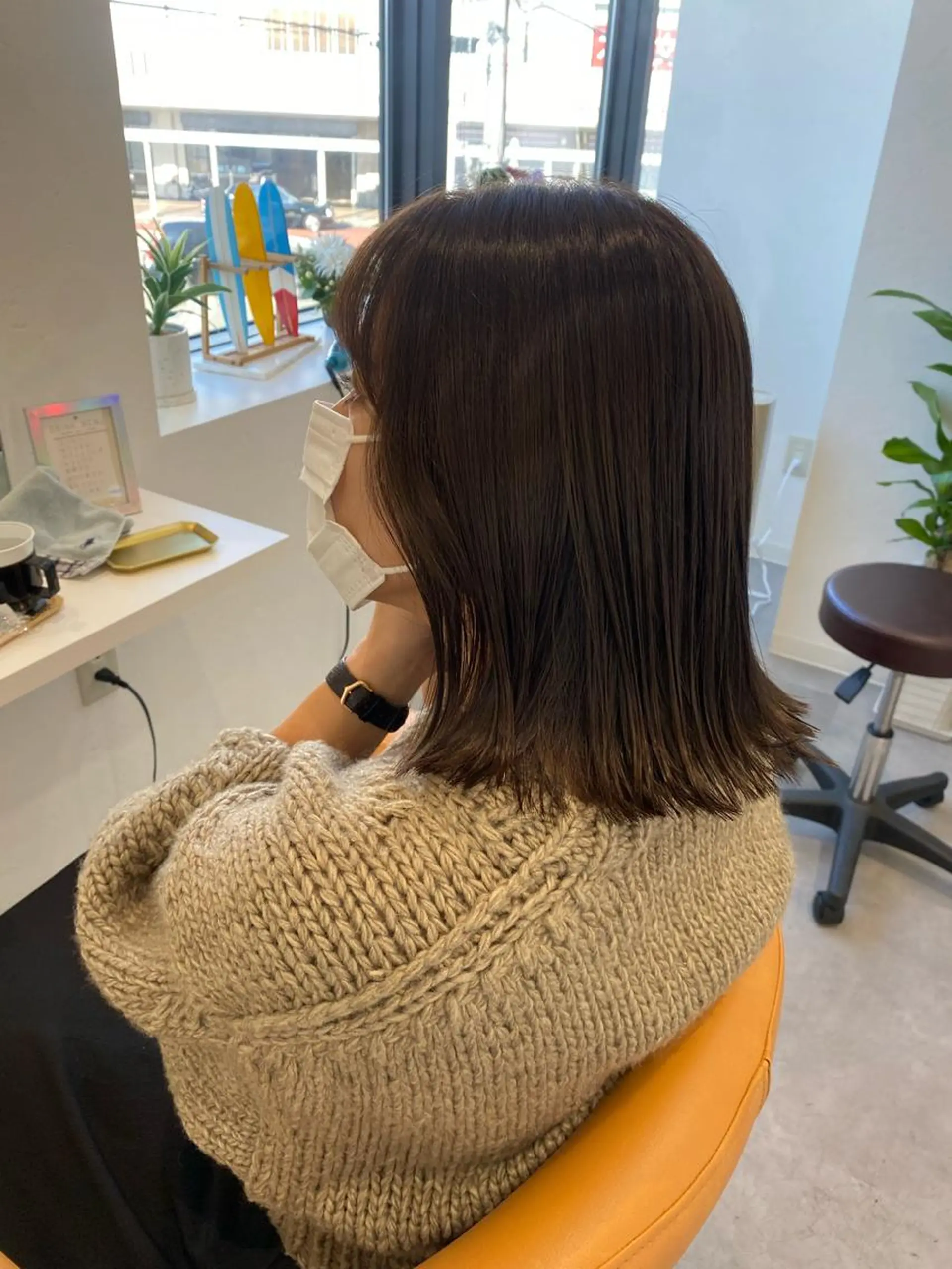 ミディアム 西元 亜由美のヘアスタイル