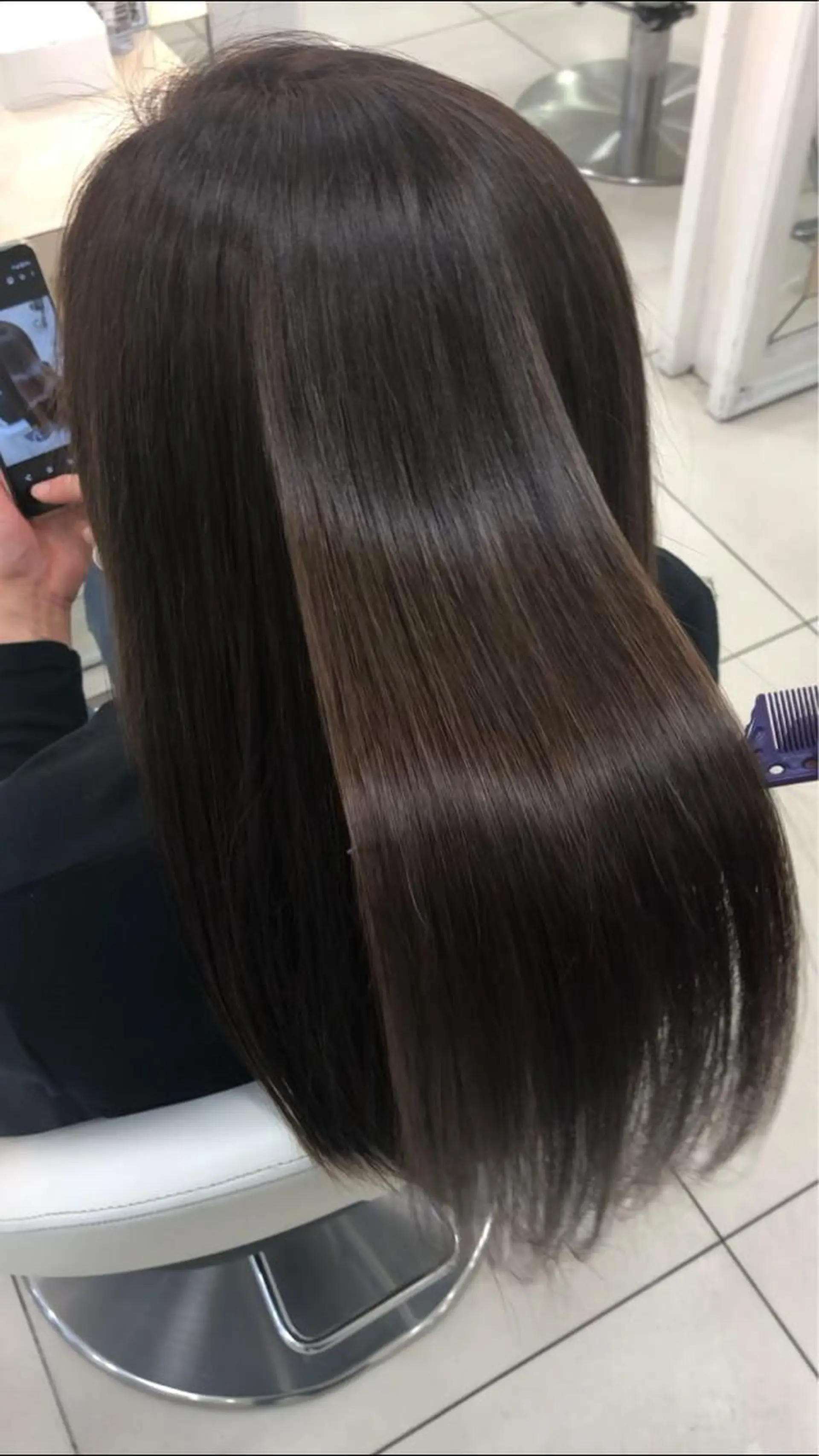ロング カット トリートメント Ash 山田 勇太のヘアスタイル