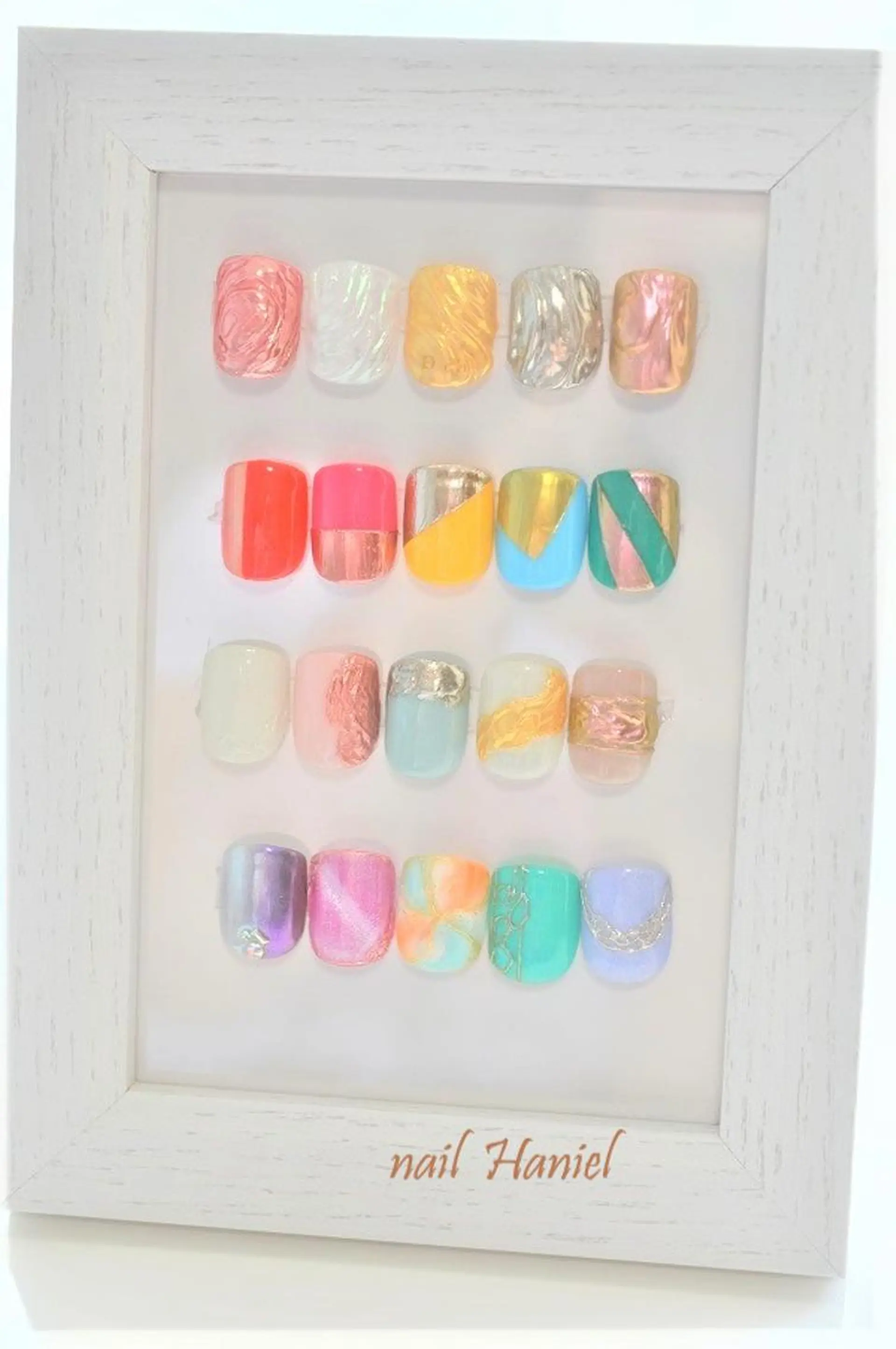 ネイル フットネイル ジェルネイル ミラーネイル nail Haniel所属・半蔵門サロンハニエル 魅神 ちよのネイルデザイン