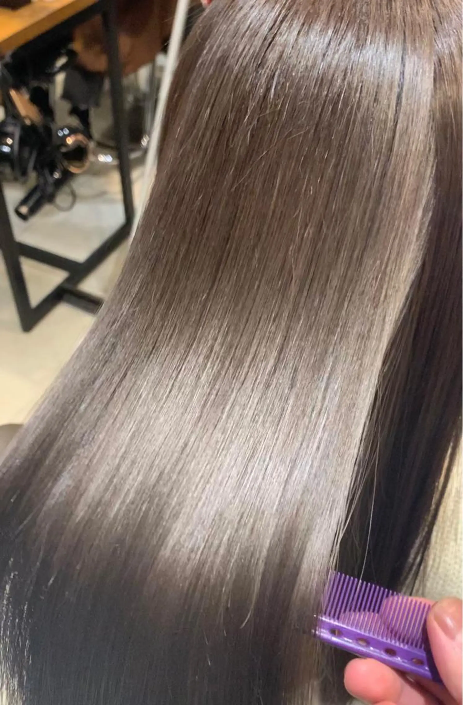 ロング カラー 乾かすだけでサラ艶に /髪質改善西村涼太のヘアスタイル