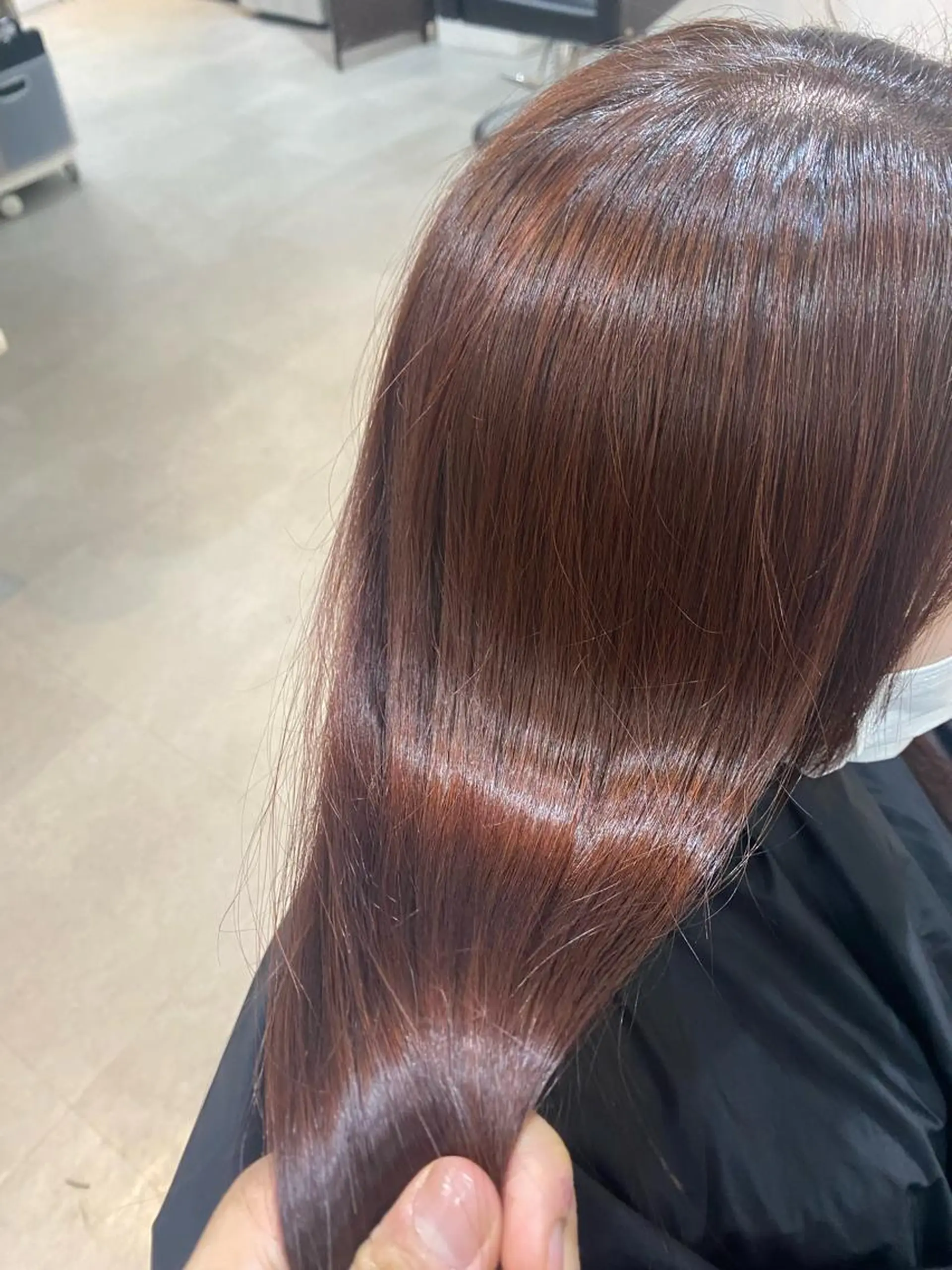 セミロング カラー 銀座⚜️【脱白髪染め 美髪矯正】トグチのヘアスタイル
