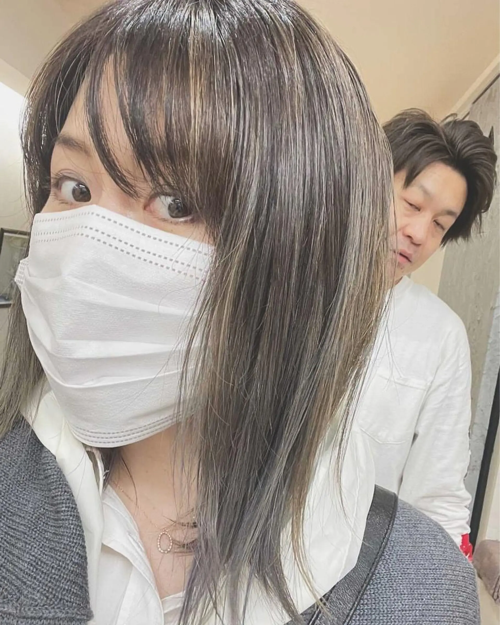 ミディアム カラー ヘアカラー トリートメント TOWA 野村　コウダイのヘアスタイル
