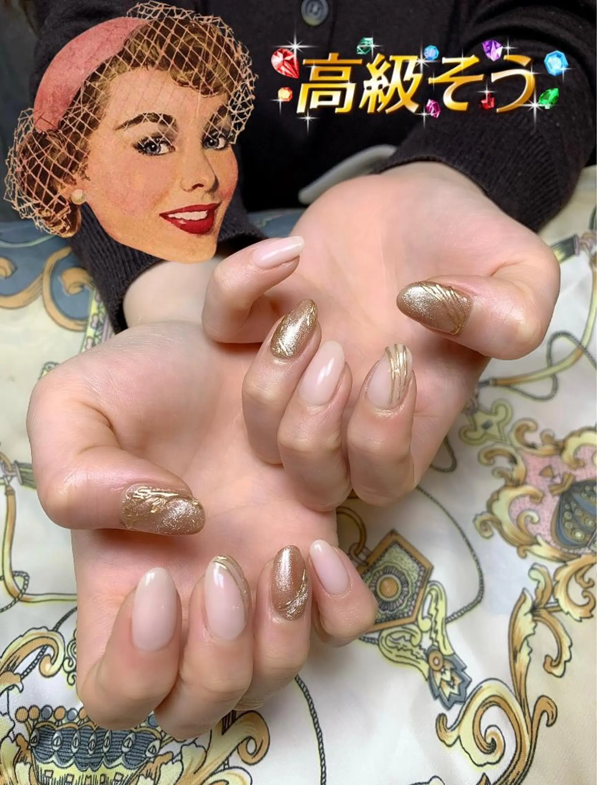 ネイル マグネットネイル ミラーネイル Nail Salon R.N アールドットエヌ所属・R.N アールドットエヌのネイルデザイン