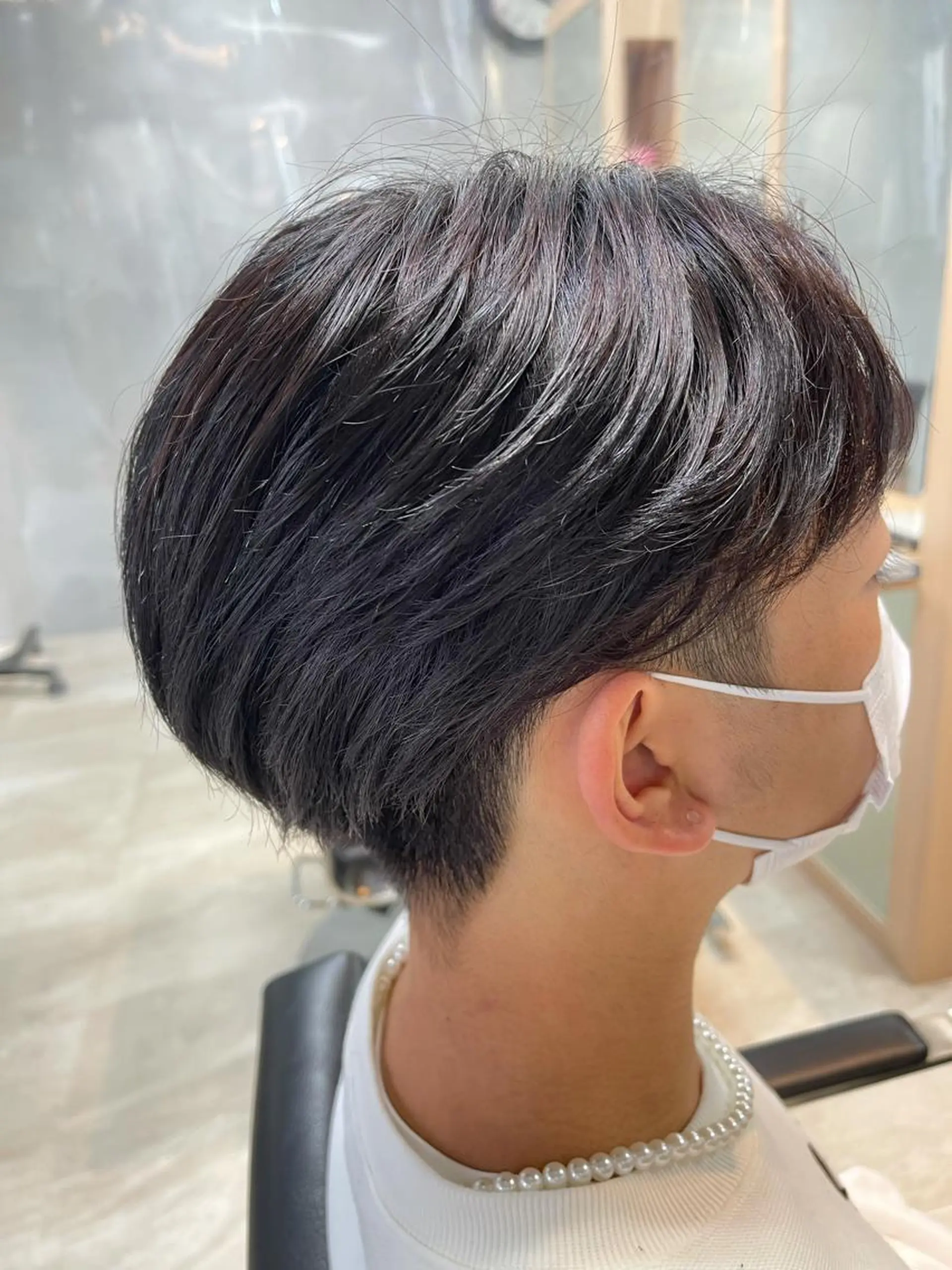 ショート パーマ メンズ センターパート メンズパーマ ニュアンスパーマ 🫧似合わせカット 立川TOSHIKIのヘアスタイル