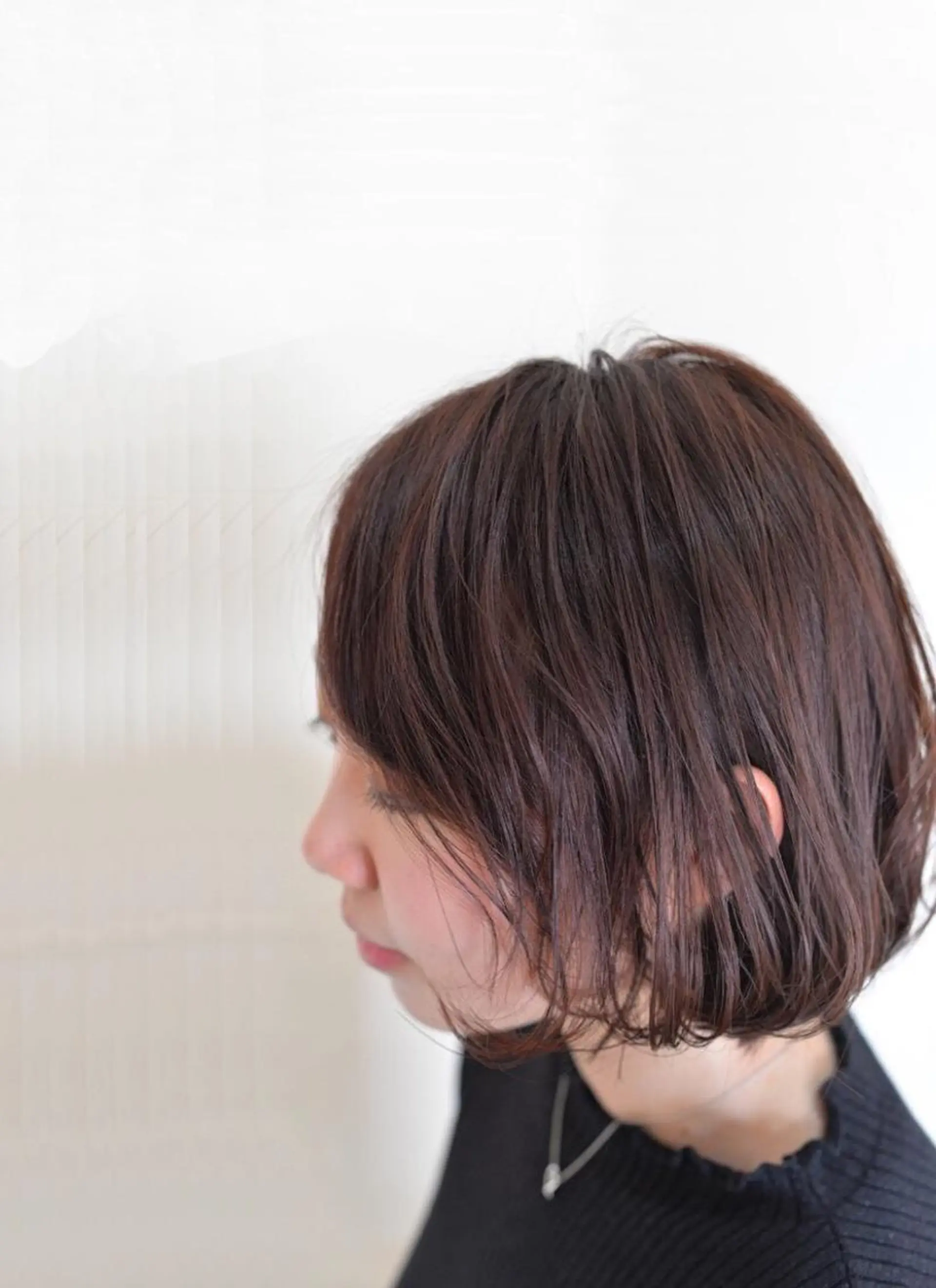 ミディアム カラー アッシュ バイオレットカラー ボブ 大嶋 宏隆のヘアスタイル