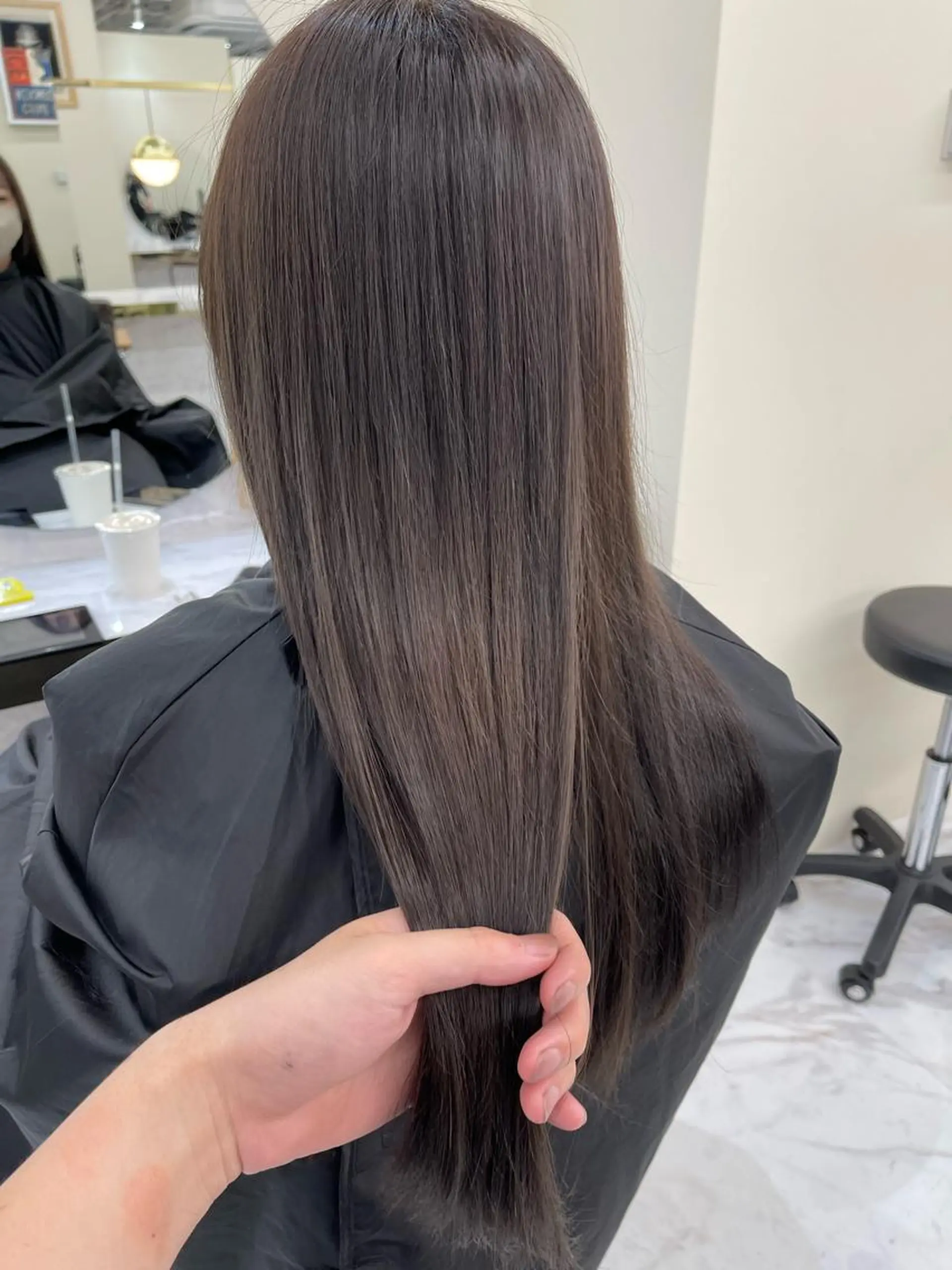 ロング カット ヘアカラー 縮毛矯正 トリートメント シンタニ ナオトのヘアスタイル