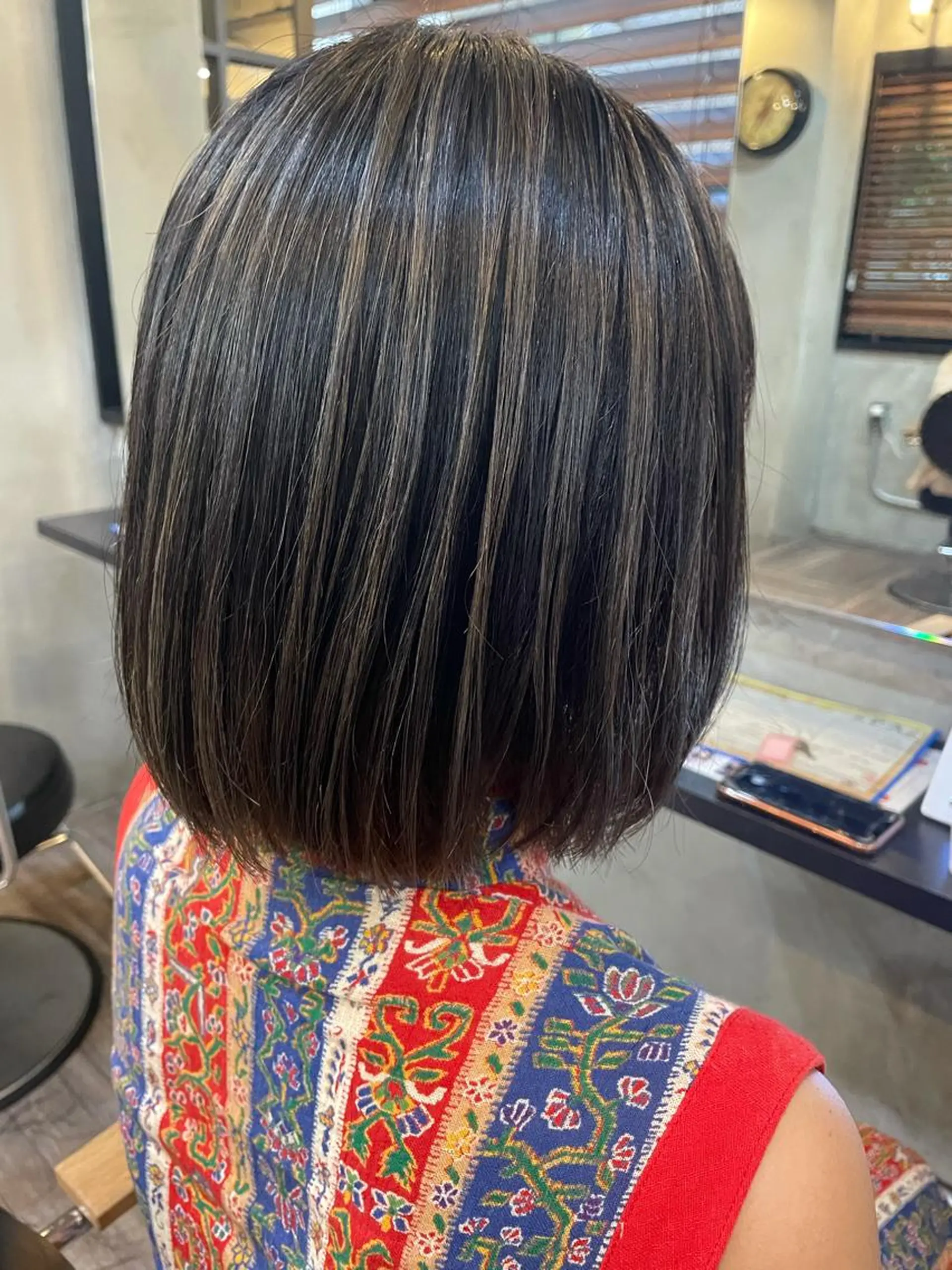 ショート カラー バレイヤージュ レイヤーカット La fith 店長 城谷颯人のヘアスタイル