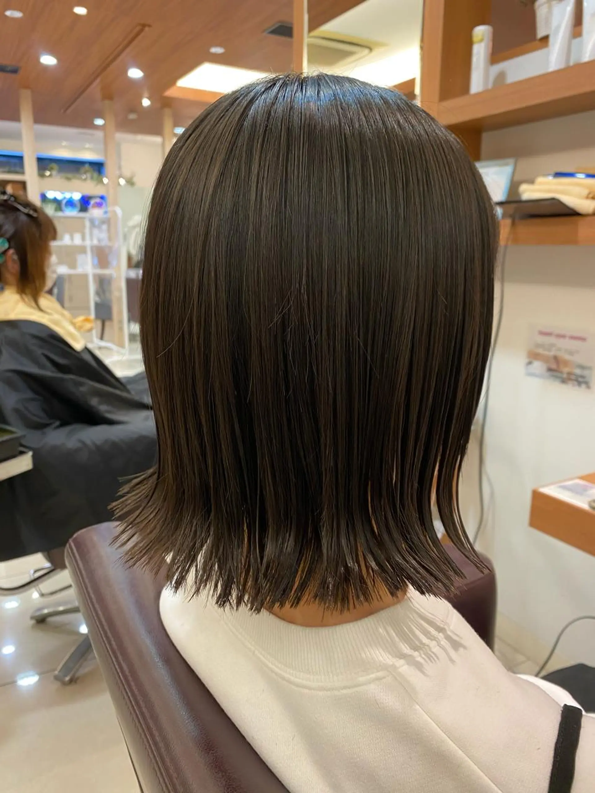 ミディアム 外ハネヘア 【店長】 ワンシーのヘアスタイル