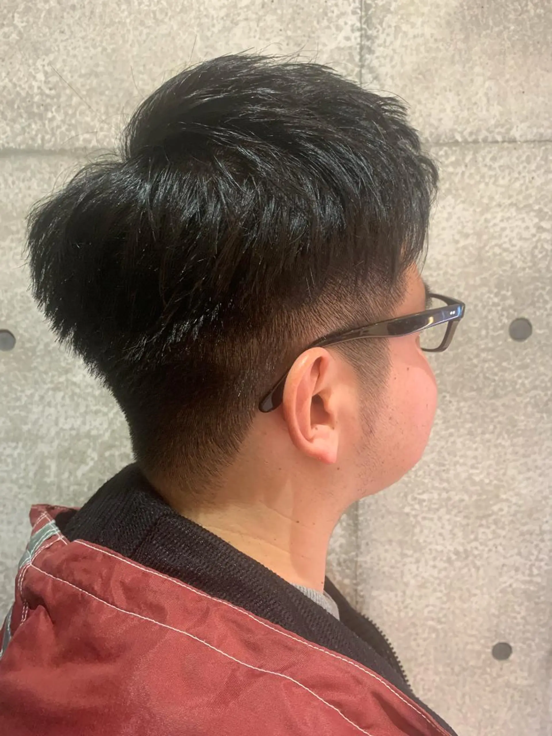 ショート メンズ メンズパーマフェード シモジタカヒロのヘアスタイル