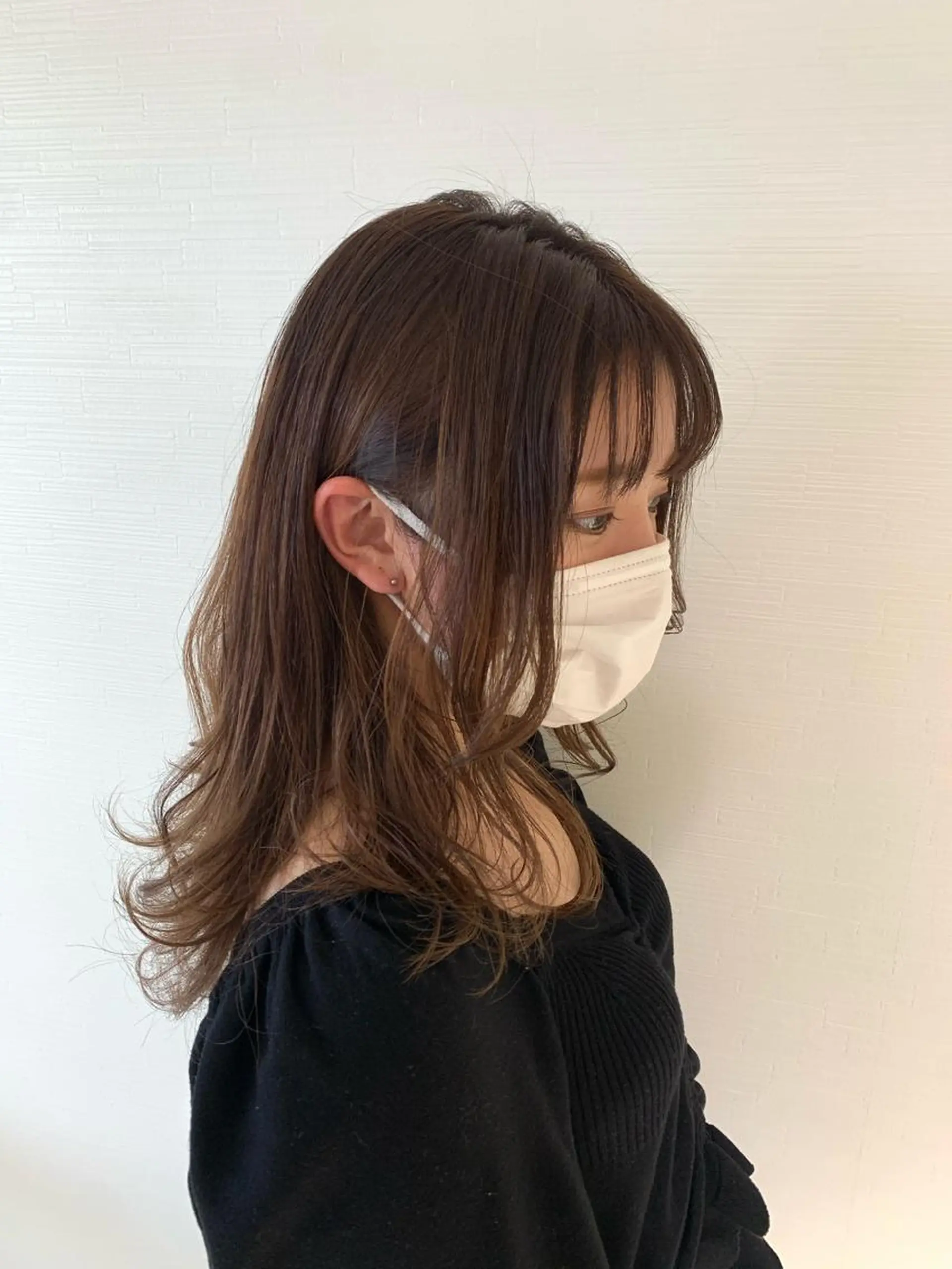 ミディアム カラー ヘアアレンジ キッズ バレイヤージュ グレージュ ハイライトカラー ハイライト レイヤーカット カット パーマ トリートメント ✨髪のソムリエ✨ 岩川和生（店長）🦄のヘアスタイル