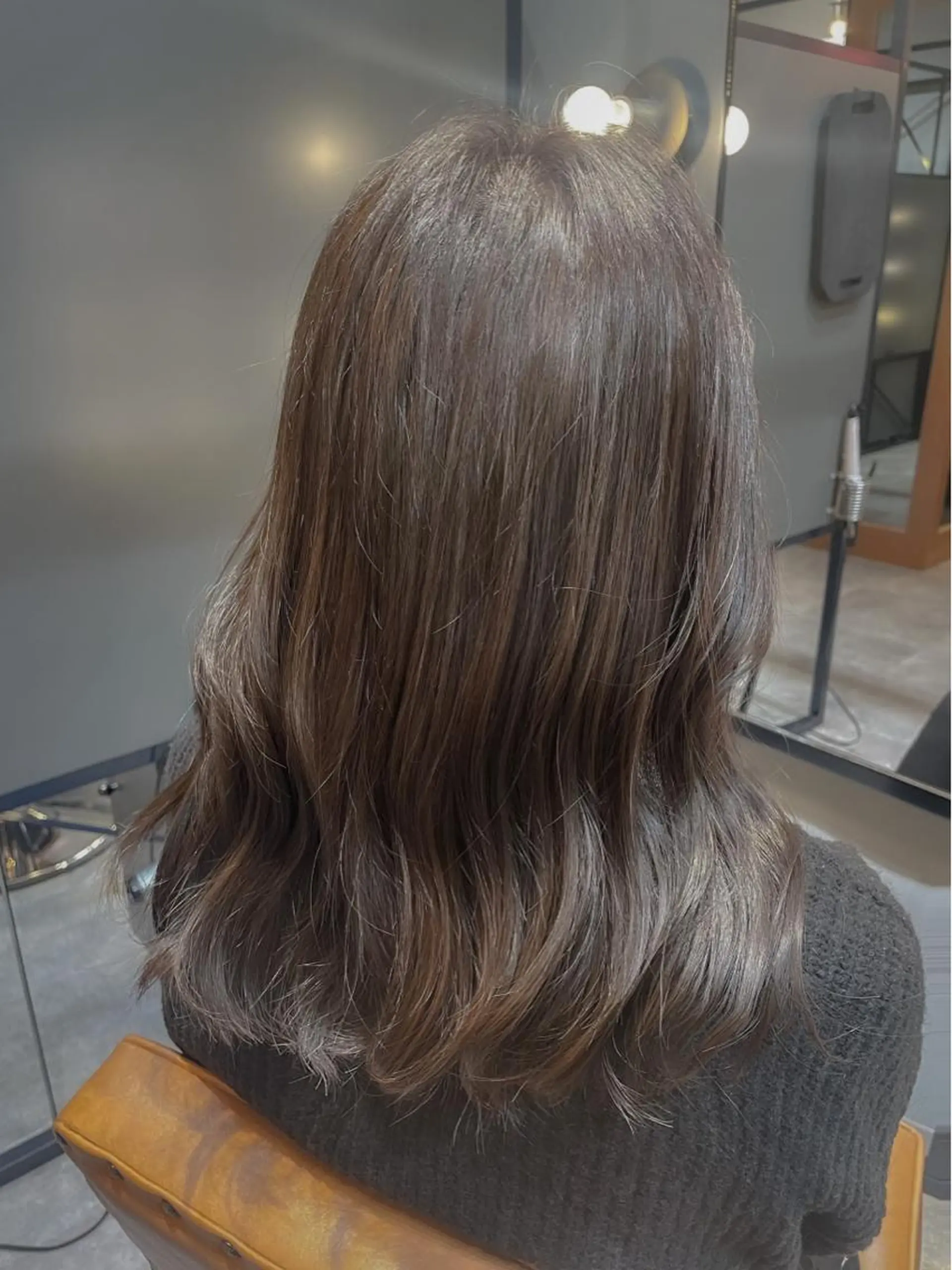 ロング カラー グレージュ カット ヘアカラー トリートメント INCE HAIR ひらい なつきのヘアスタイル
