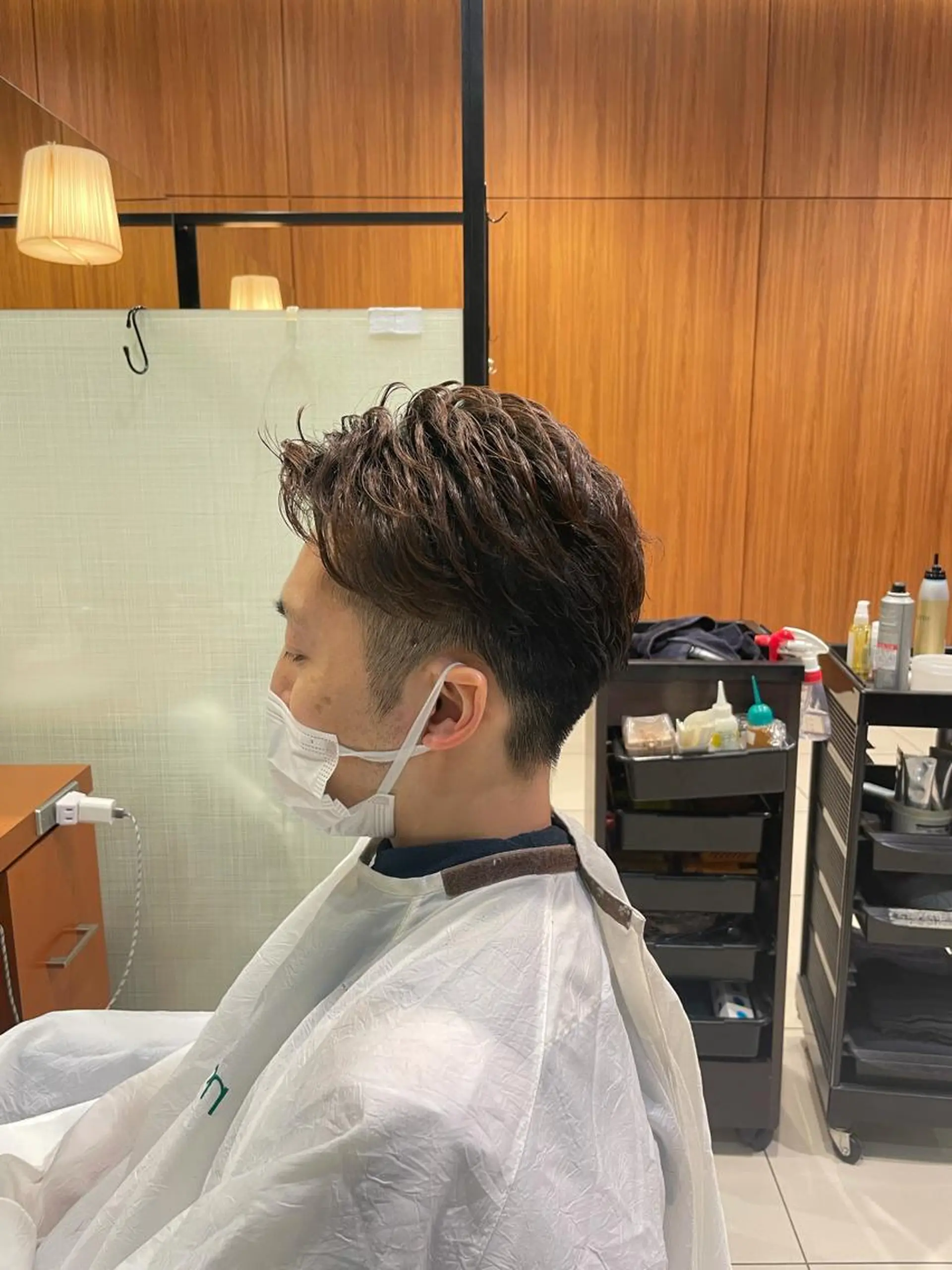 ショート パーマ メンズ 髙田 千華 レディースカットのヘアスタイル