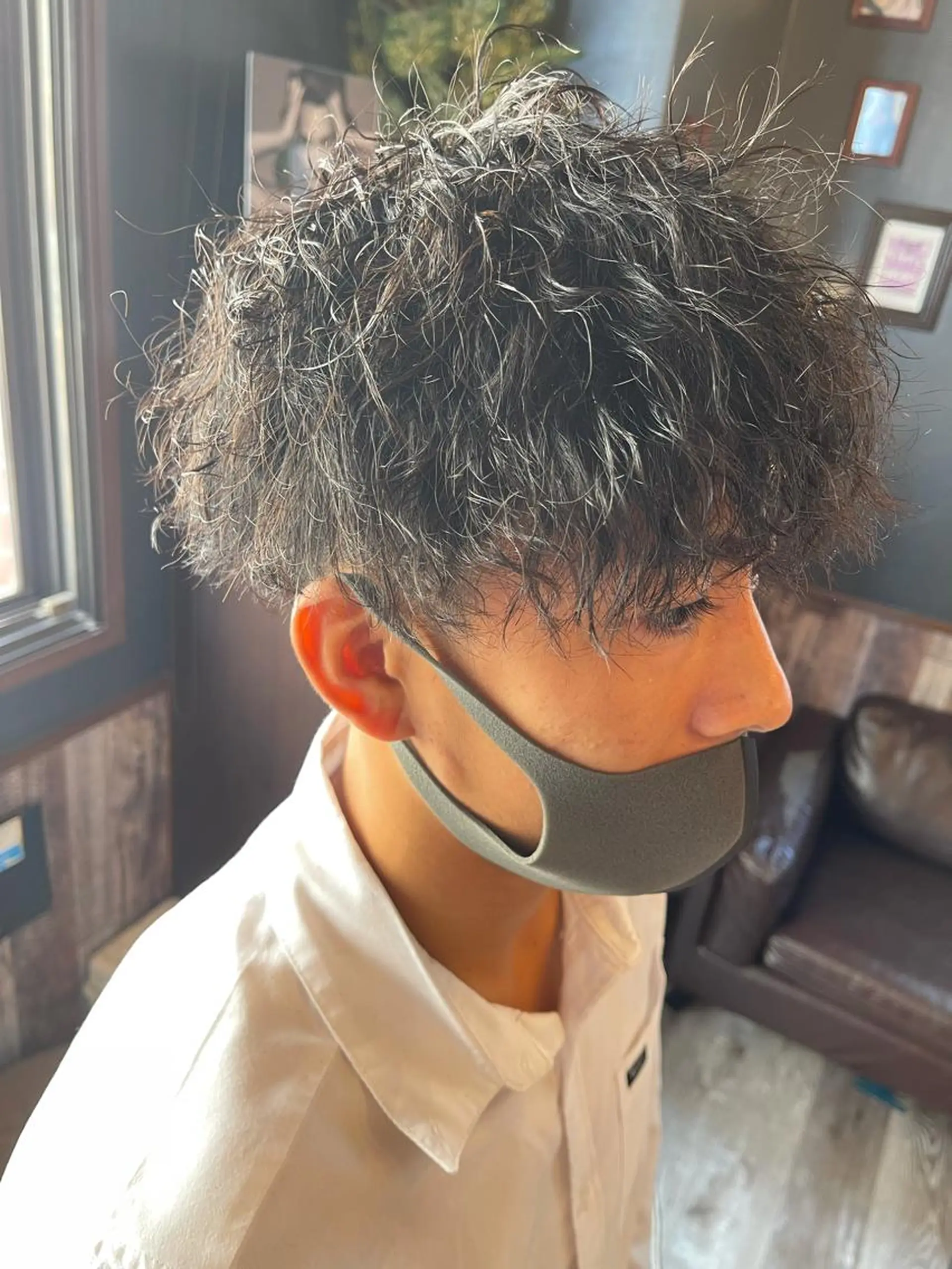 ミディアム シールエクステ ボブ エクステ 外国人風カラー ハイライト カット パーマ ヘアセット KIRA スズキ タクヤ／店長のヘアスタイル