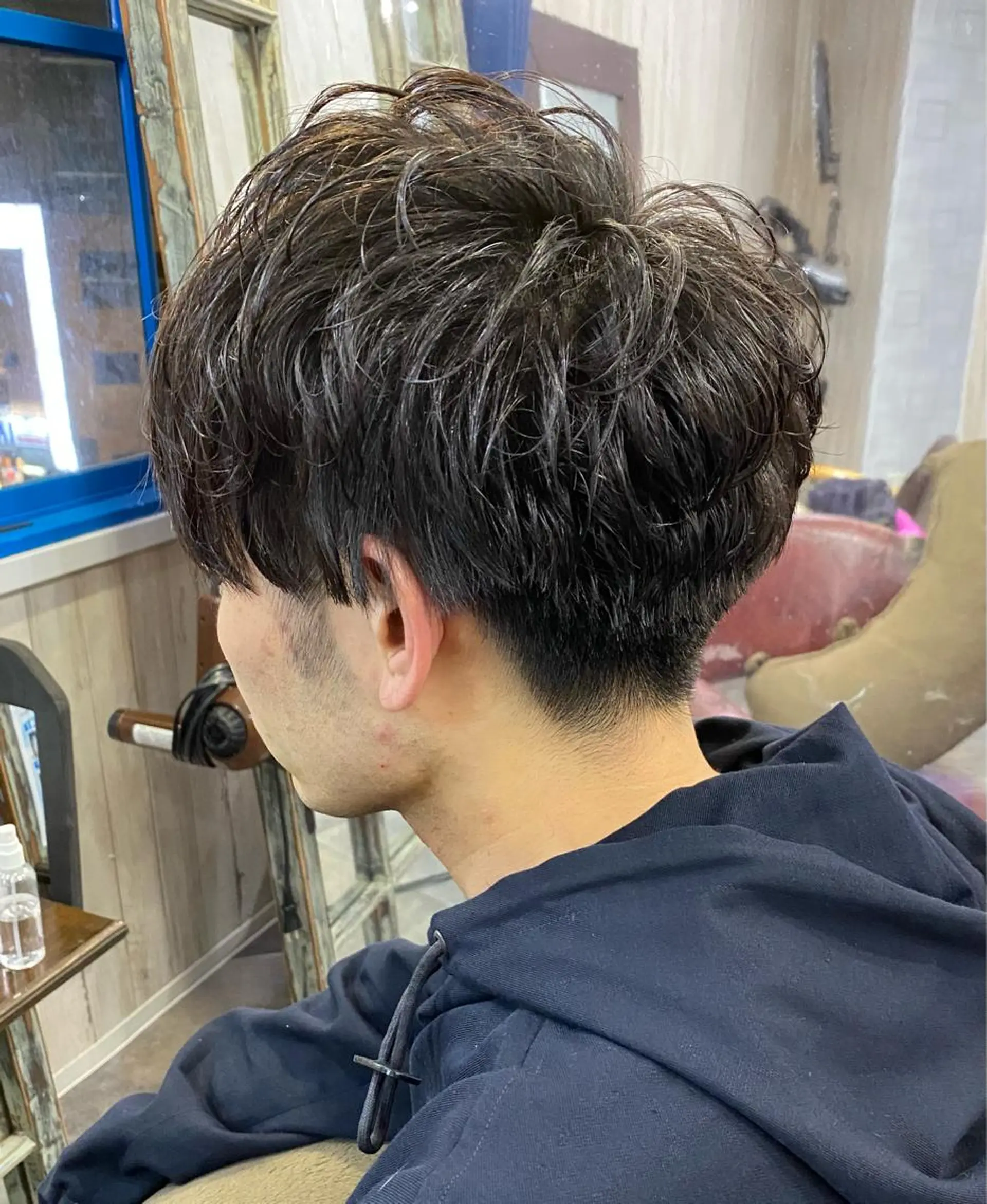 ショート パーマ メンズ カット パーマ カットパーマ✂️ 小坂田玲亜のヘアスタイル