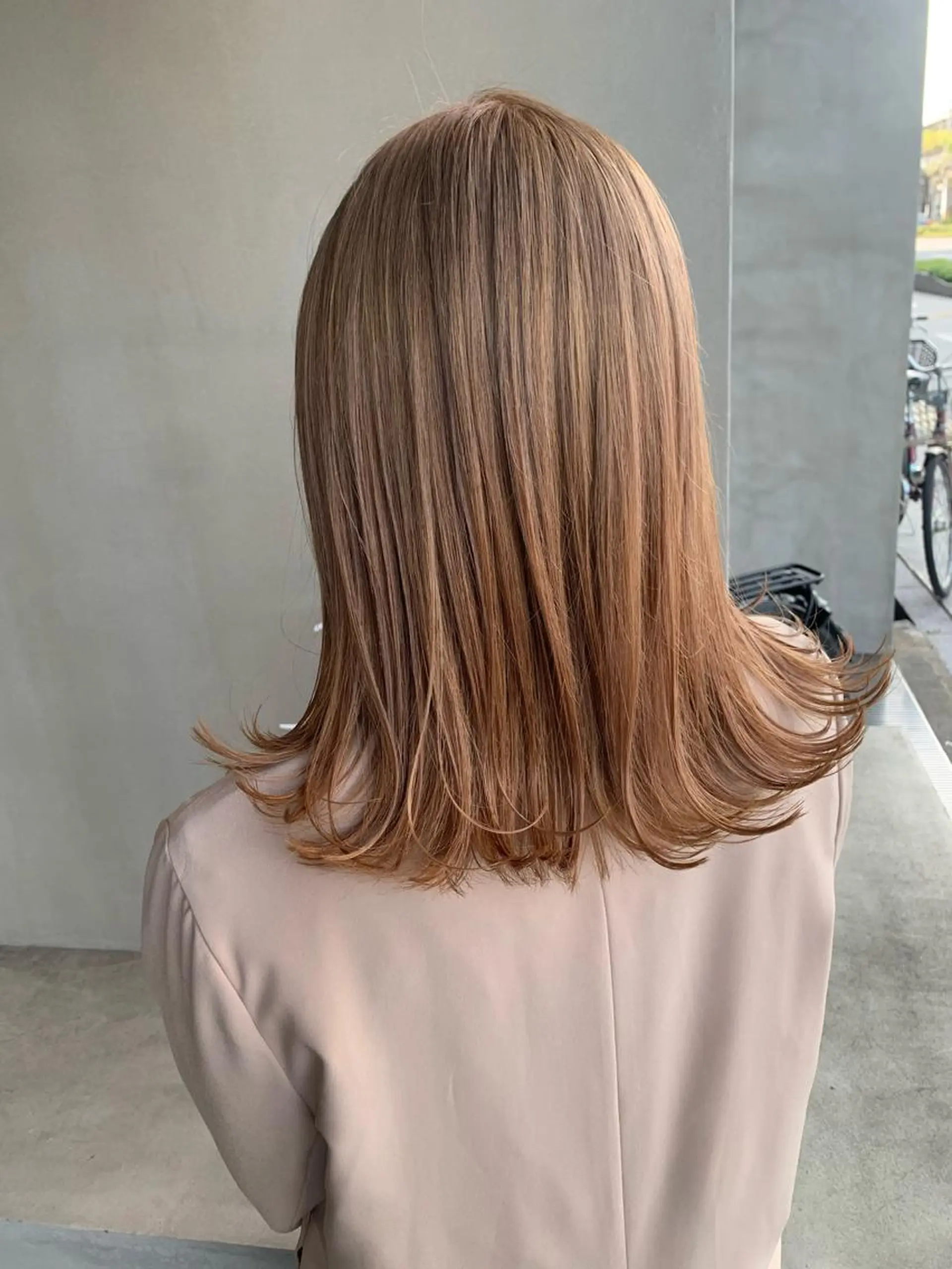 ミディアム カラー ヘアカラー ブリーチ/アレンジ 天満/chihiroのヘアスタイル