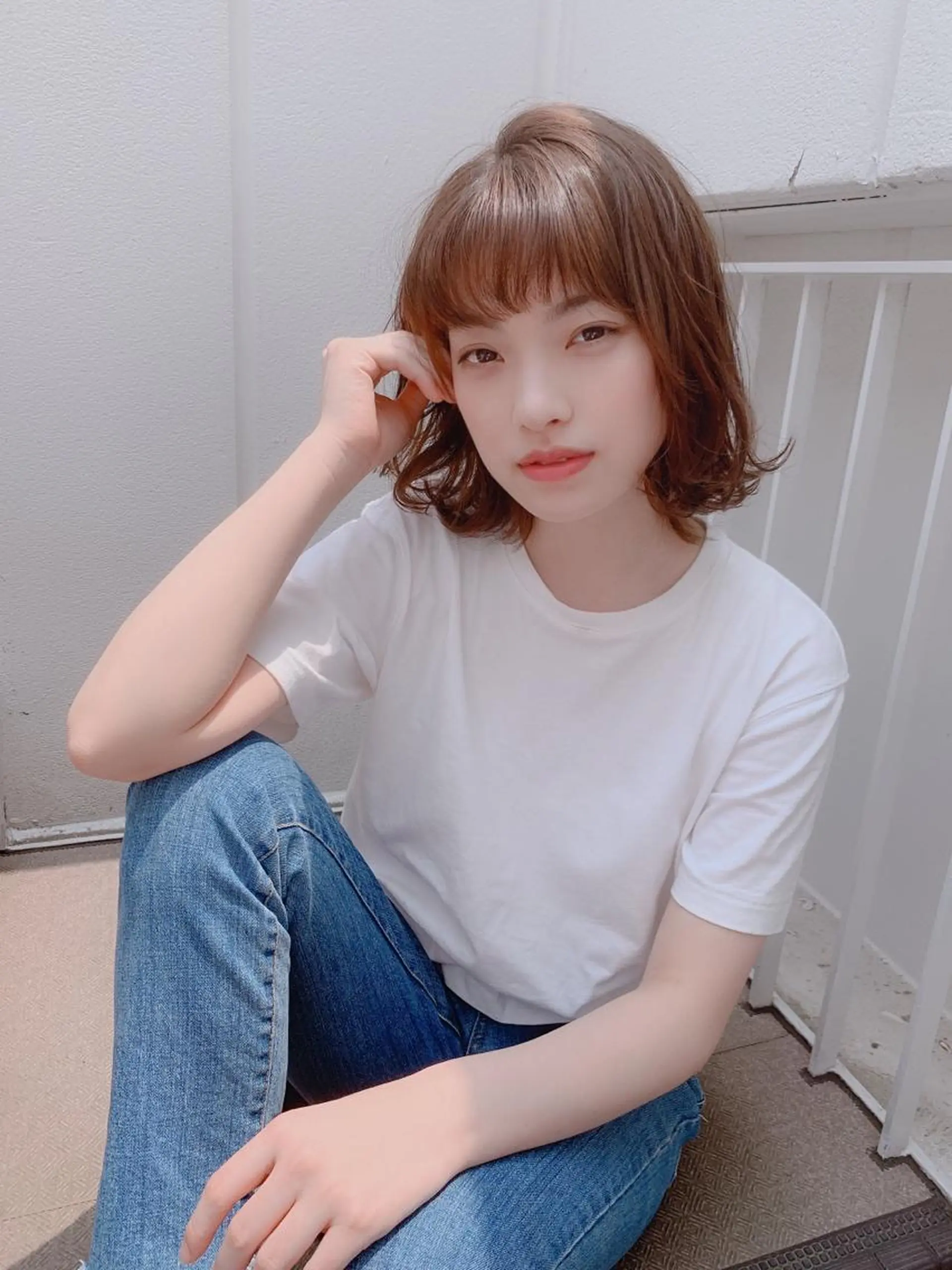 ショート カラー 當間 大知のヘアスタイル