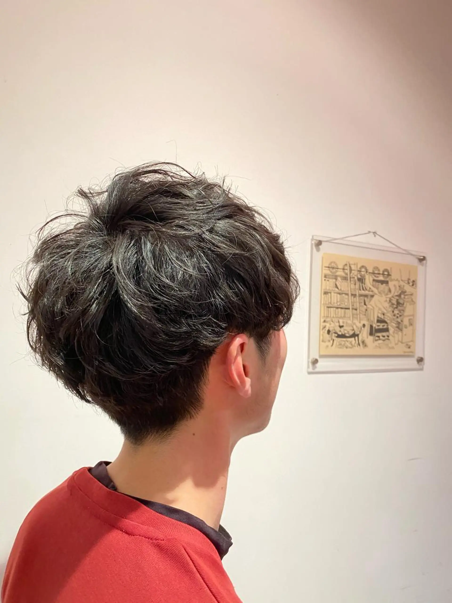 ショート メンズ メンズパーマ カット パーマ わかばやし ゆうこのヘアスタイル