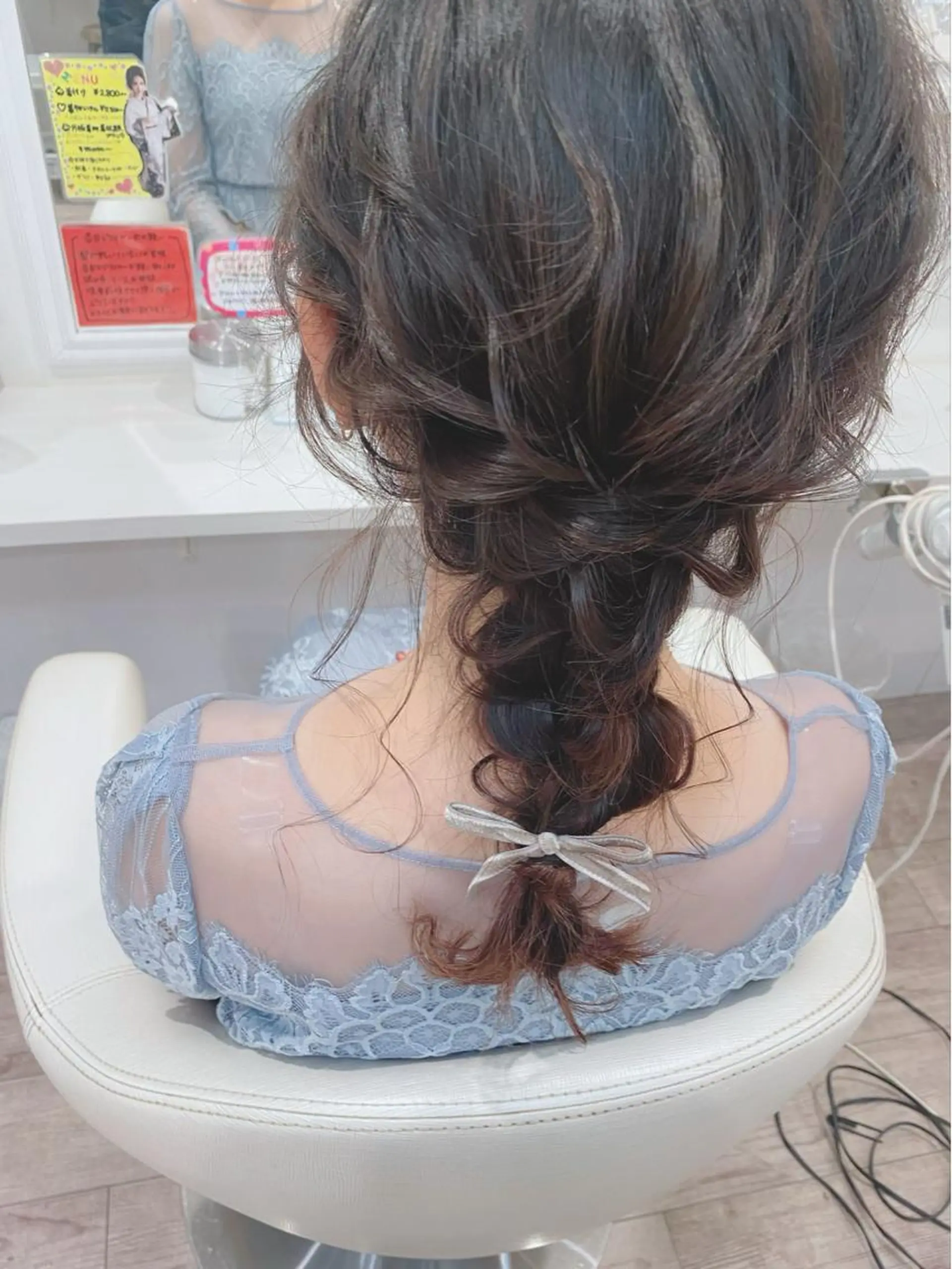 セミロング ヘアアレンジ セットサロン      ラフテル所属・大阪/ヘアアレンジ /似合わせset💐のヘアスタイル