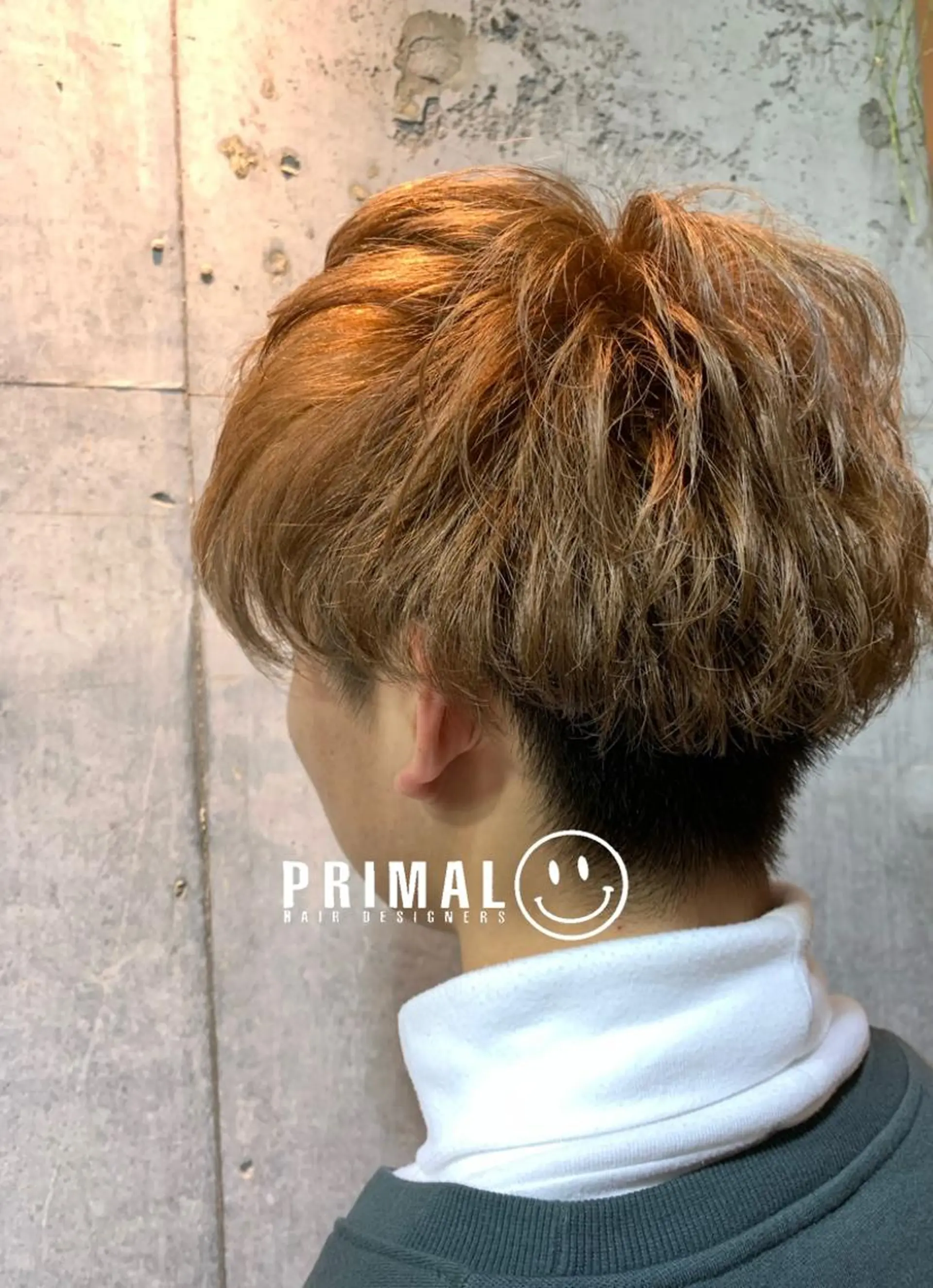 ショート メンズ メンズブリーチ カット ヘアカラー 佐瀬 竜矢プライマル /サロンマネージャーのヘアスタイル