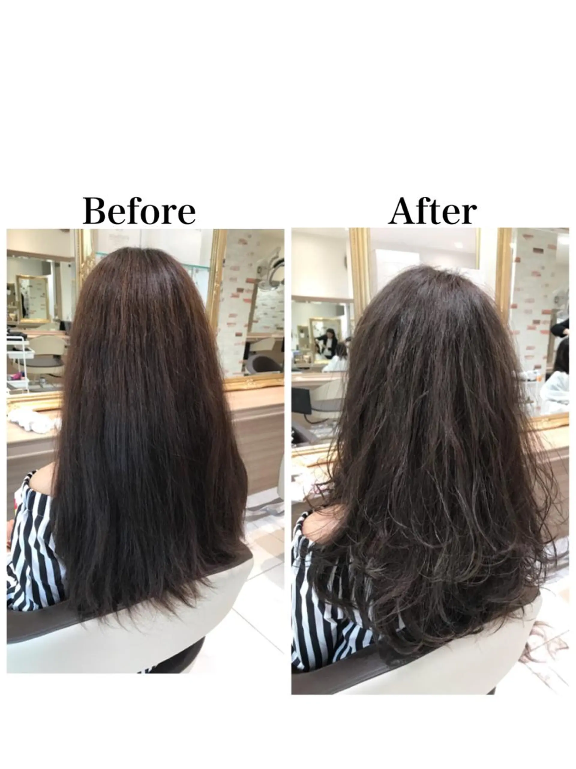 ロング ハイライト レイヤーカット 縮毛矯正 新宿 木下拓哉のヘアスタイル