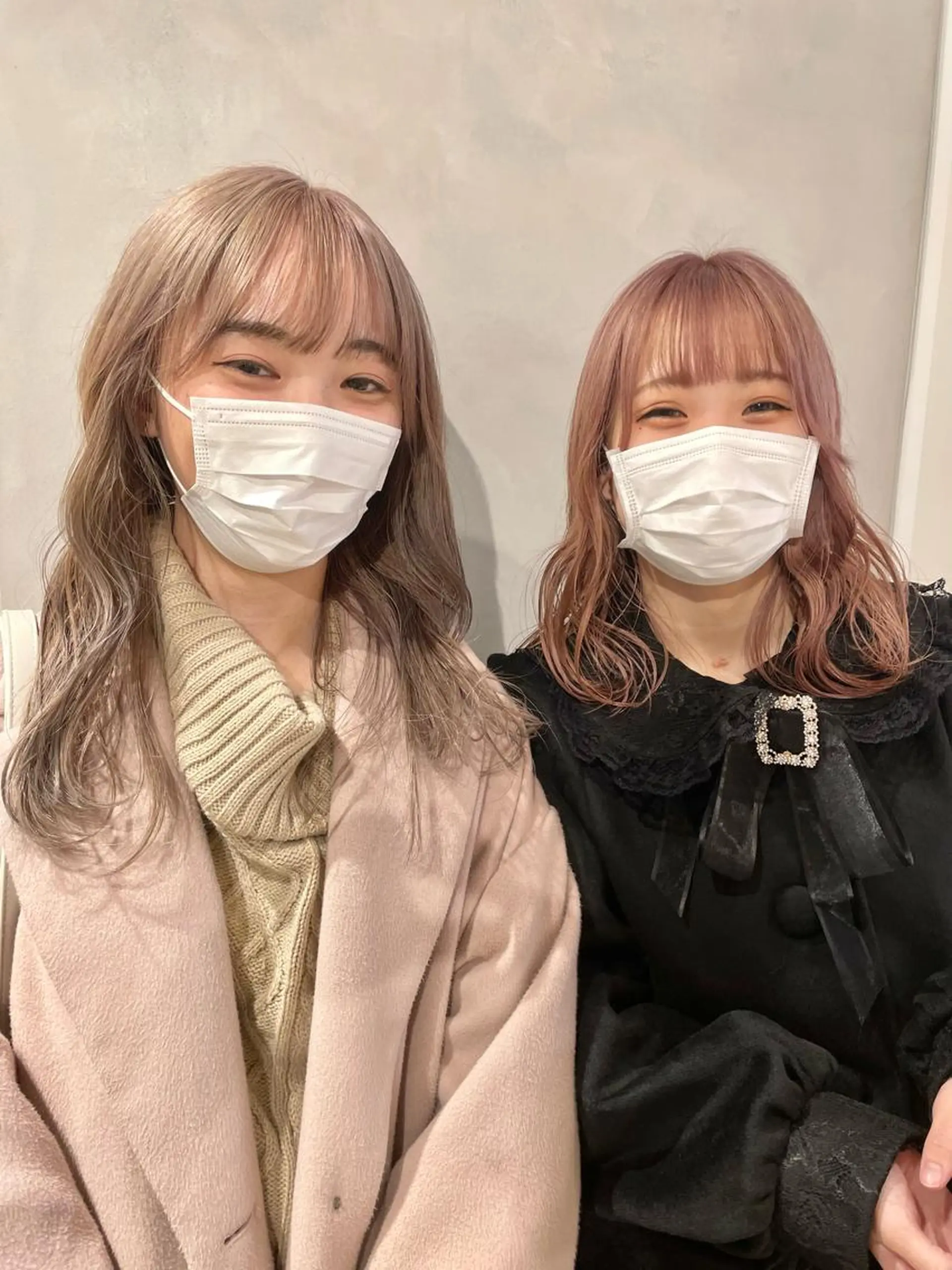 ロング カラー ベージュカラー ピンクカラー ホワイトベージュ meme原宿所属・ブロンド・ハイトーン ／遠藤将太のヘアスタイル