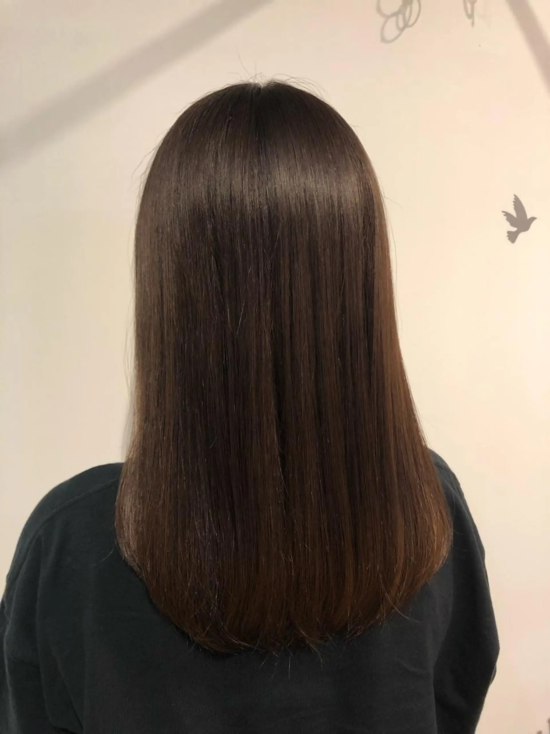 セミロング カラー カット ヘアカラー トリートメント 青野 文香のヘアスタイル