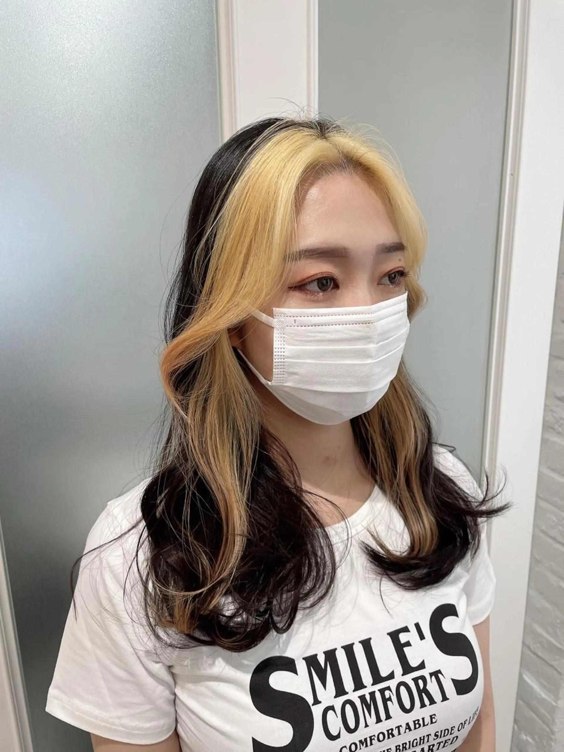 セミロング カット ヘアカラー 最新韓国本場ヘア 🇰🇷榎本明日香のヘアスタイル
