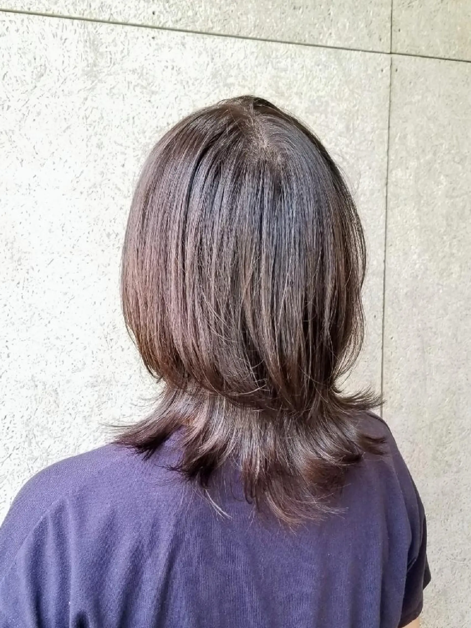 ミディアム カラー アッシュ カット ヘアカラー 🔴赤み消し/ 艶カラー落合　優🔴のヘアスタイル