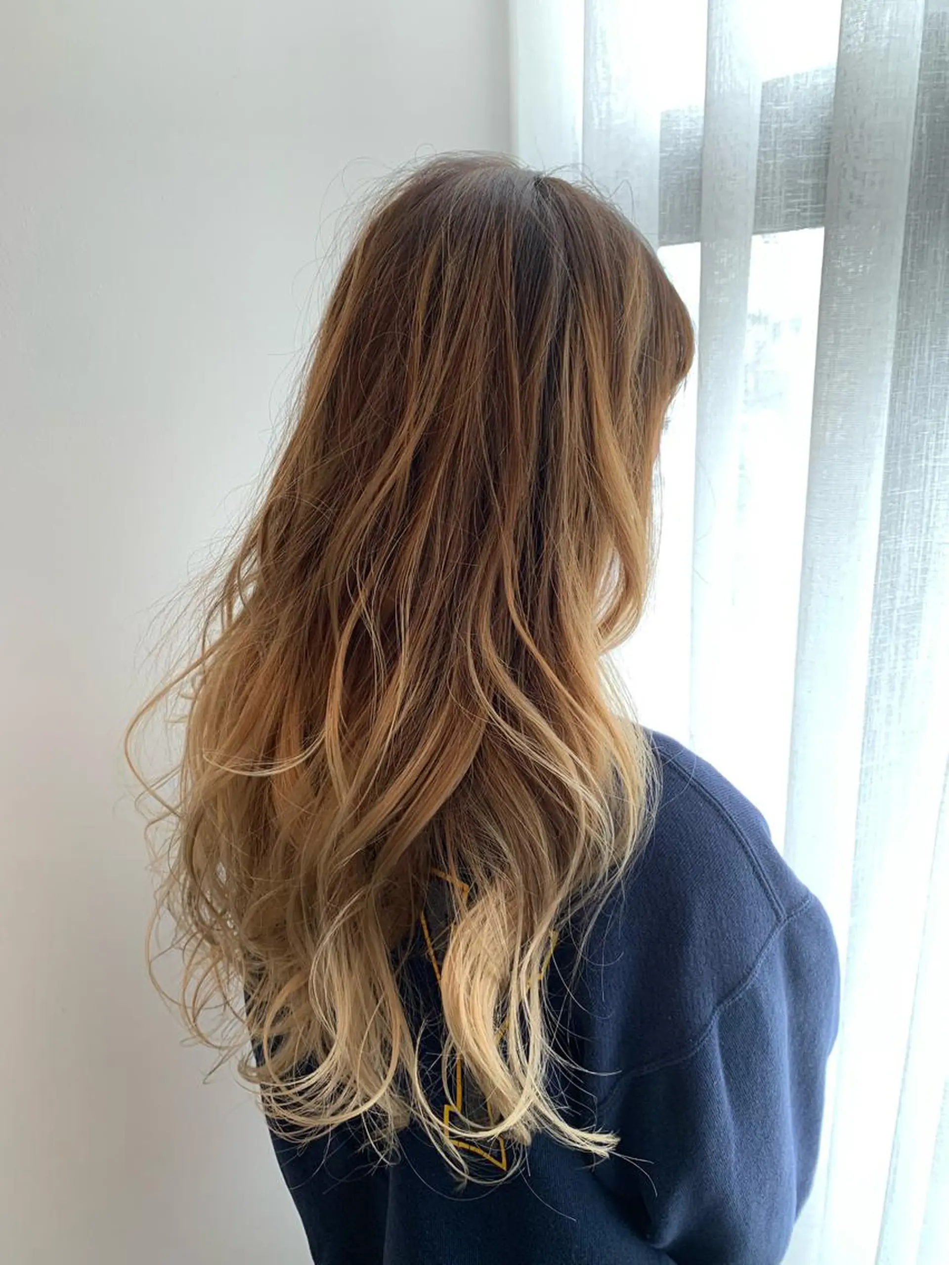 ロング カラー ヘアアレンジ ブリーチ Halo 長居店 "ROKI"のヘアスタイル