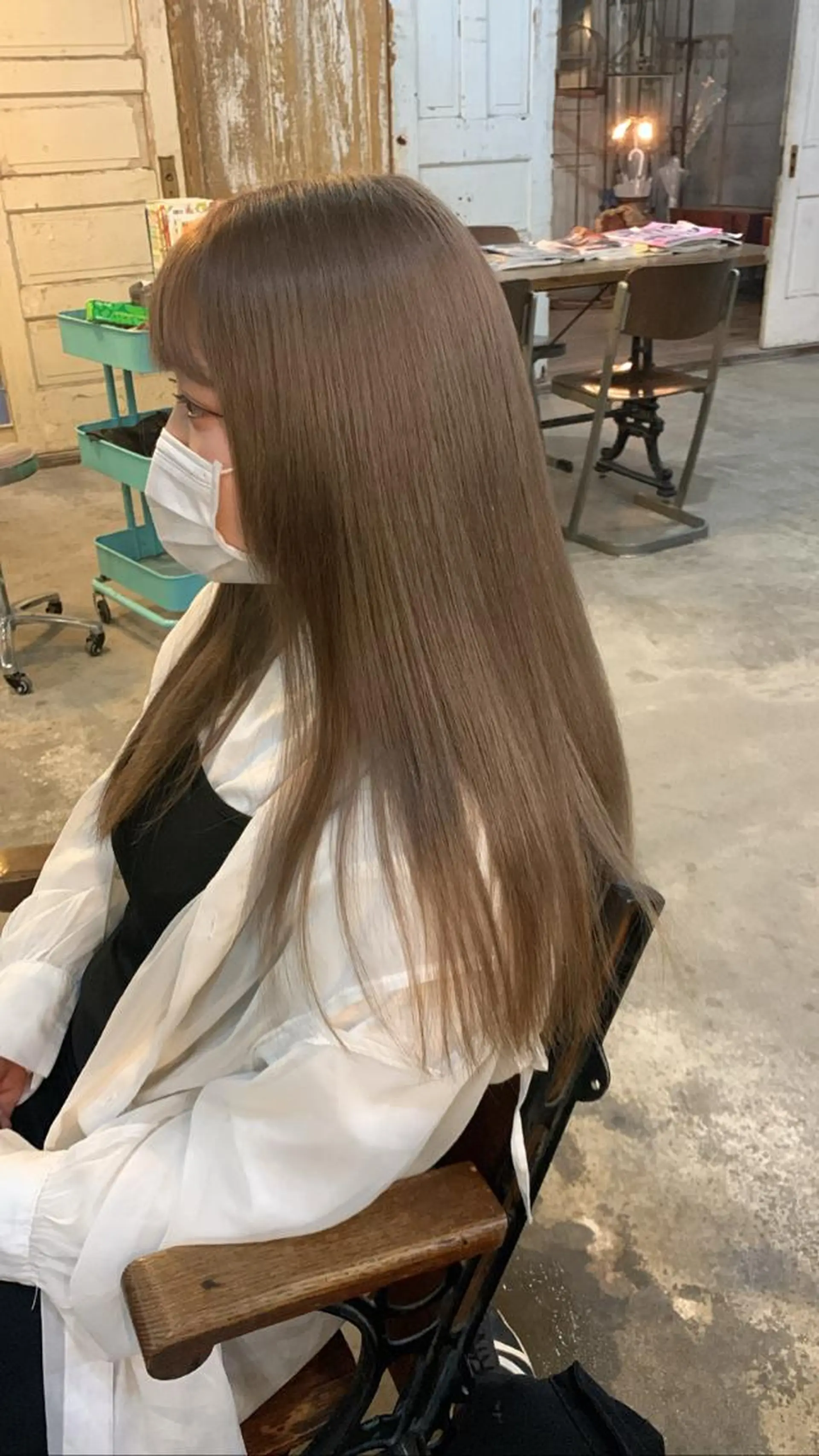 ロング カラー ヘアアレンジ メンズ キッズ ショートボブ メンズバレイヤージュ メンズブリーチ メンズハイライト メンズハイトーン ヘアカラー 🌈難波🌈ベージュ カラー【ヒロム】のヘアスタイル